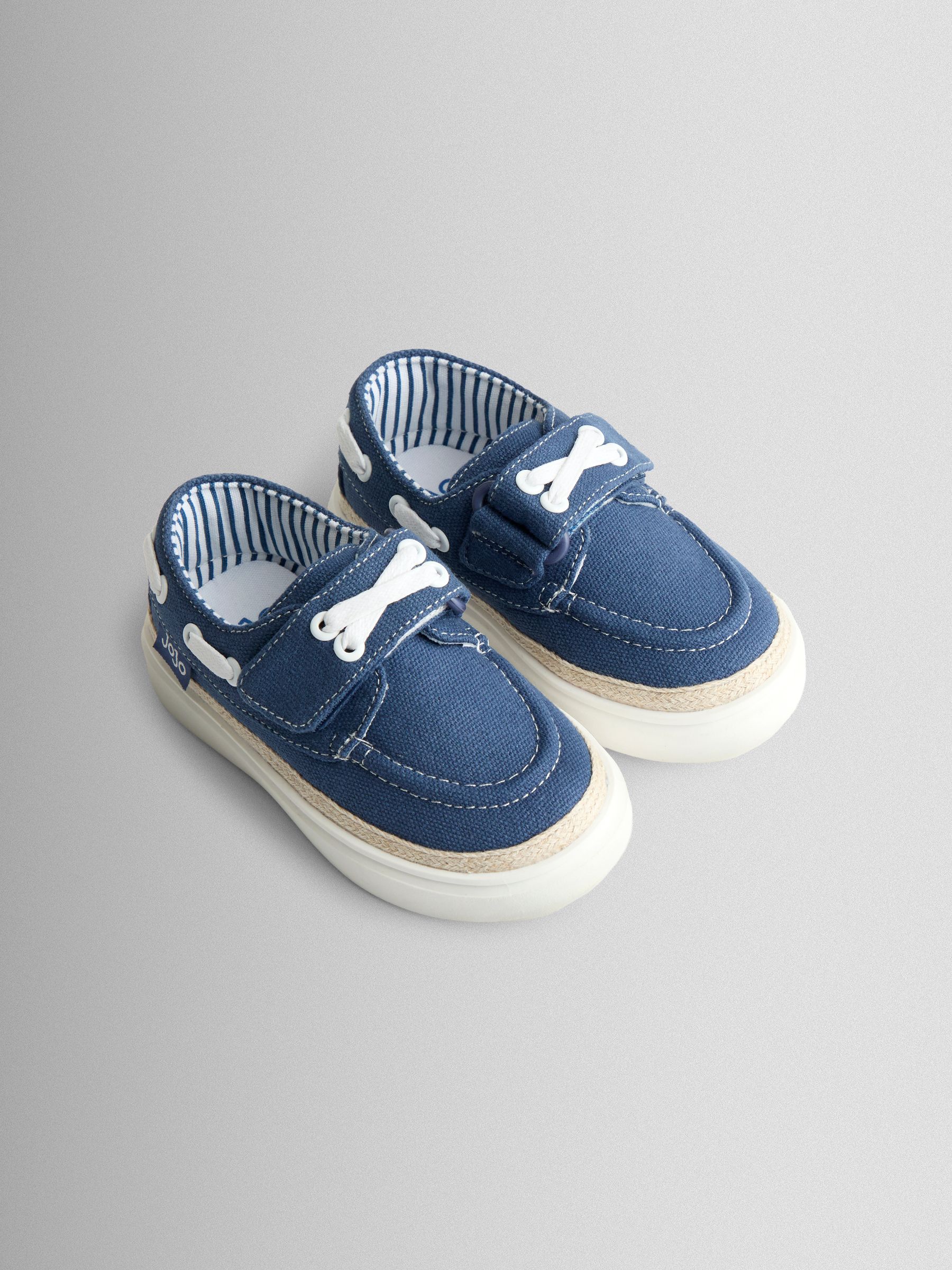 Navy Blue Canvas Boat Shoe - Image 1 of 5