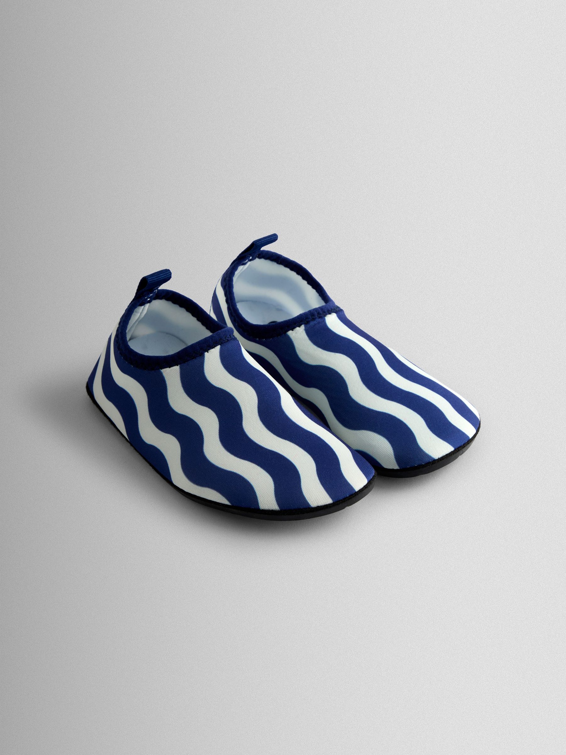 Navy Blue Wavy Swim Shoes - Image 1 of 4