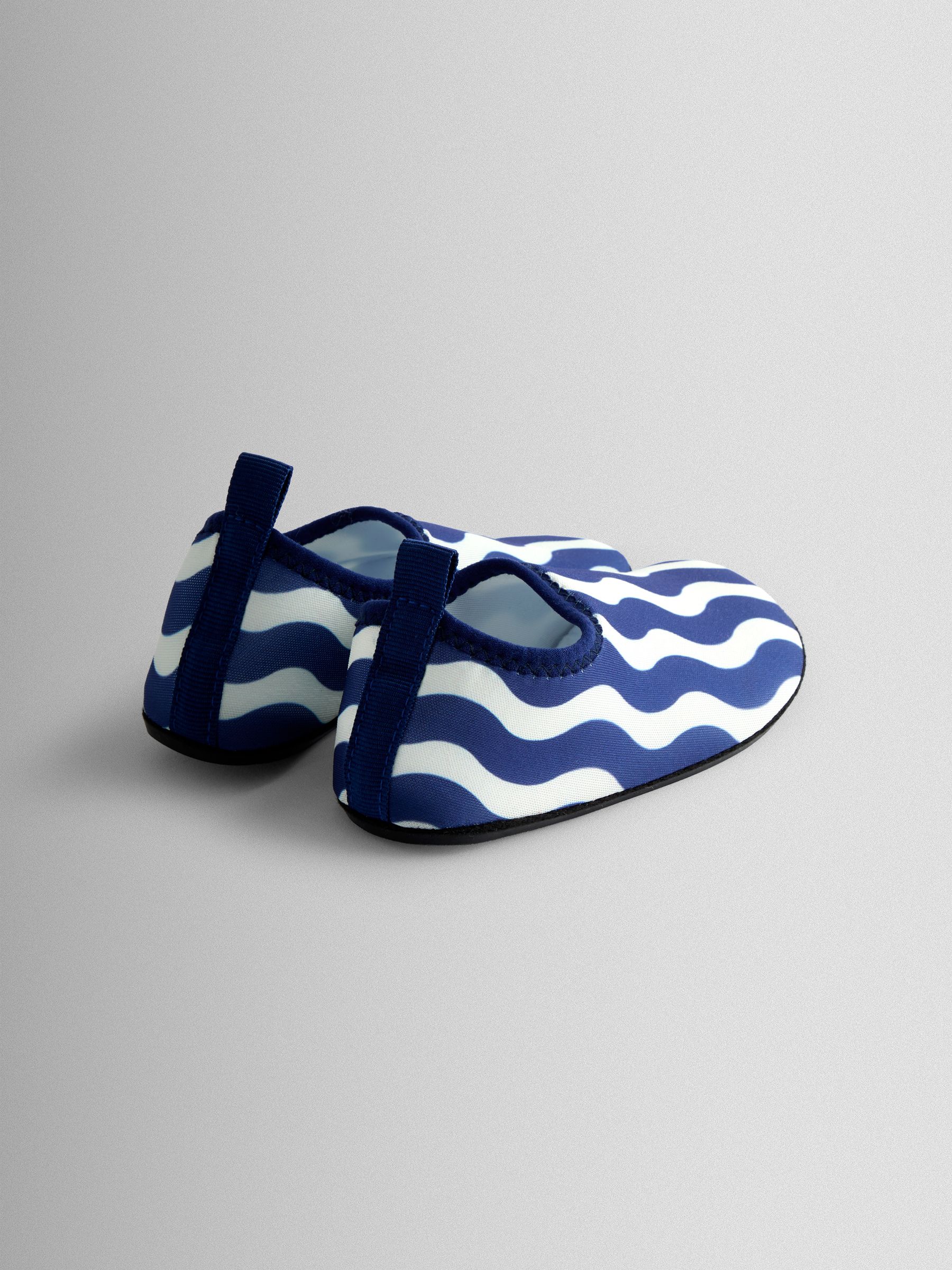 Navy Blue Wavy Swim Shoes - Image 2 of 4