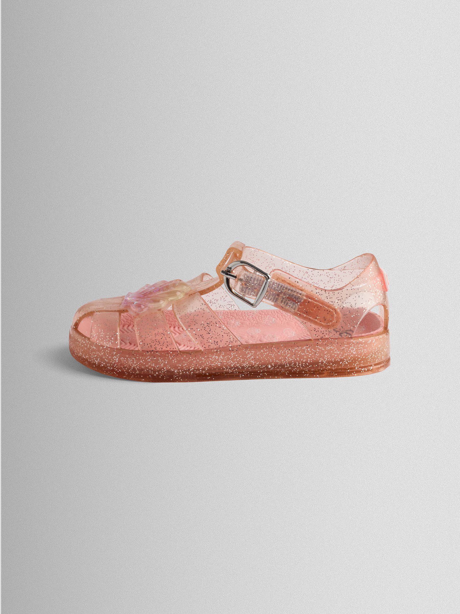 Light Pink Gingham Jelly Sandal - Image 4 of 5