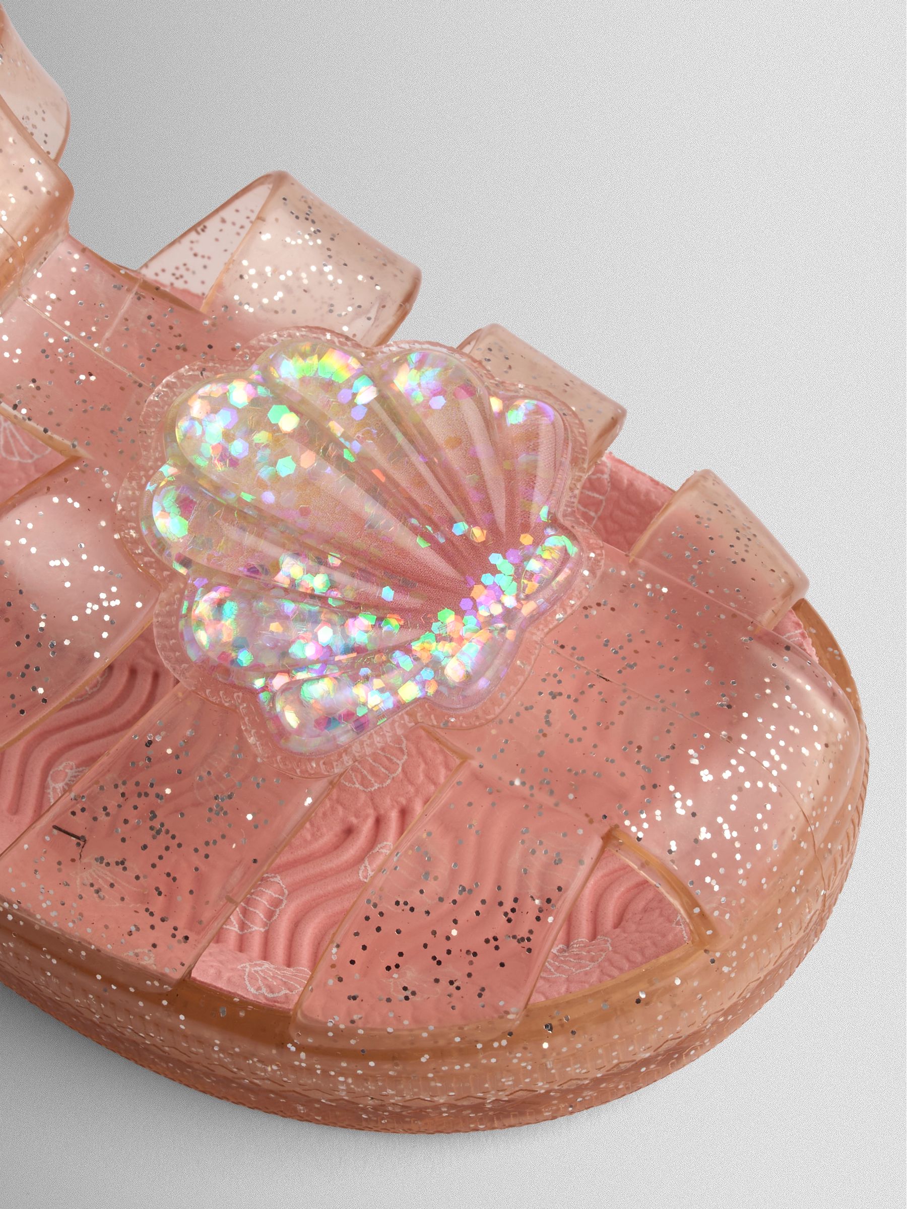 Light Pink Shell Jelly Sandals | JoJo Maman Bébé USA