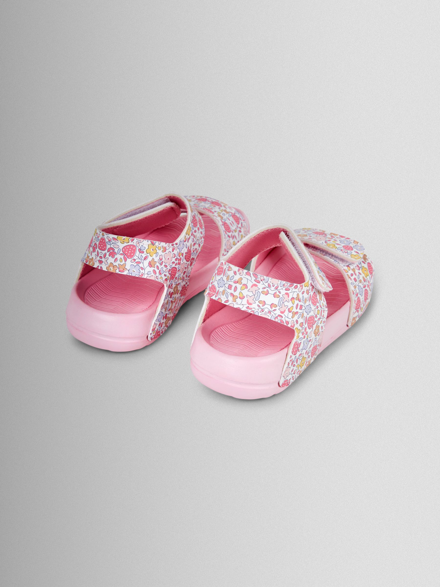 Pink Floral Summer Sandals - Image 2 of 4