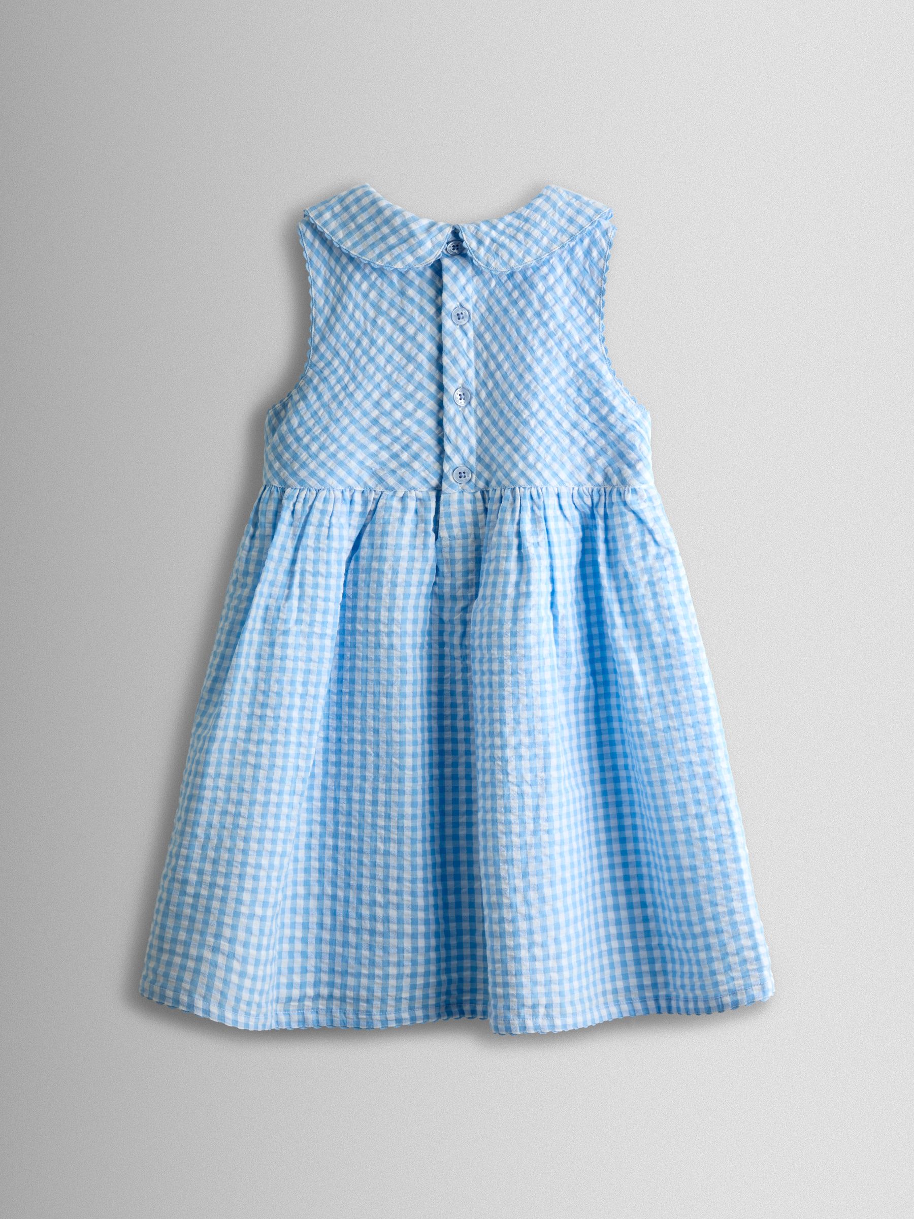 Blue Appliqué Mouse Collared Sleeveless Dress - Image 2 of 4