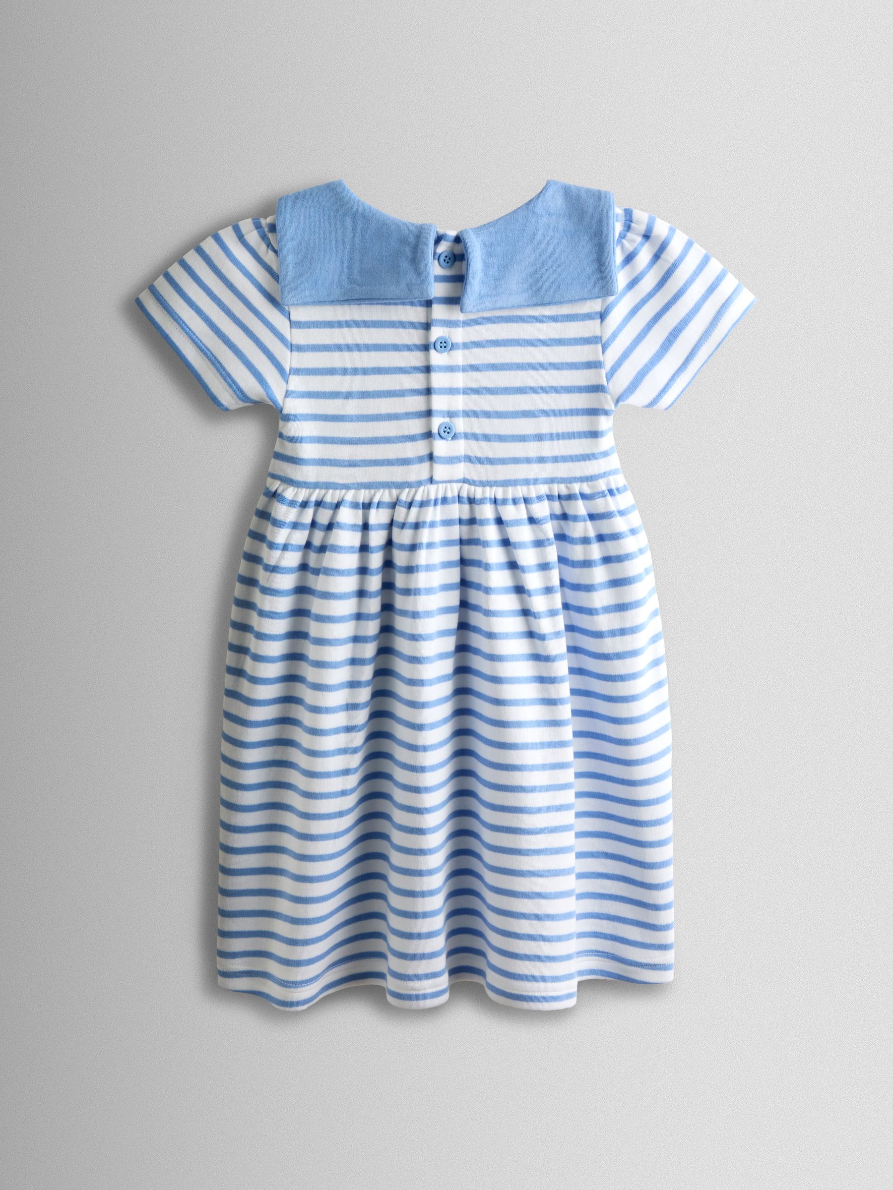 Blue Short Sleeve Sailor Dress - Image 2 of 4 Blue Short Sleeve Sailor Dress - Image 2 of 4