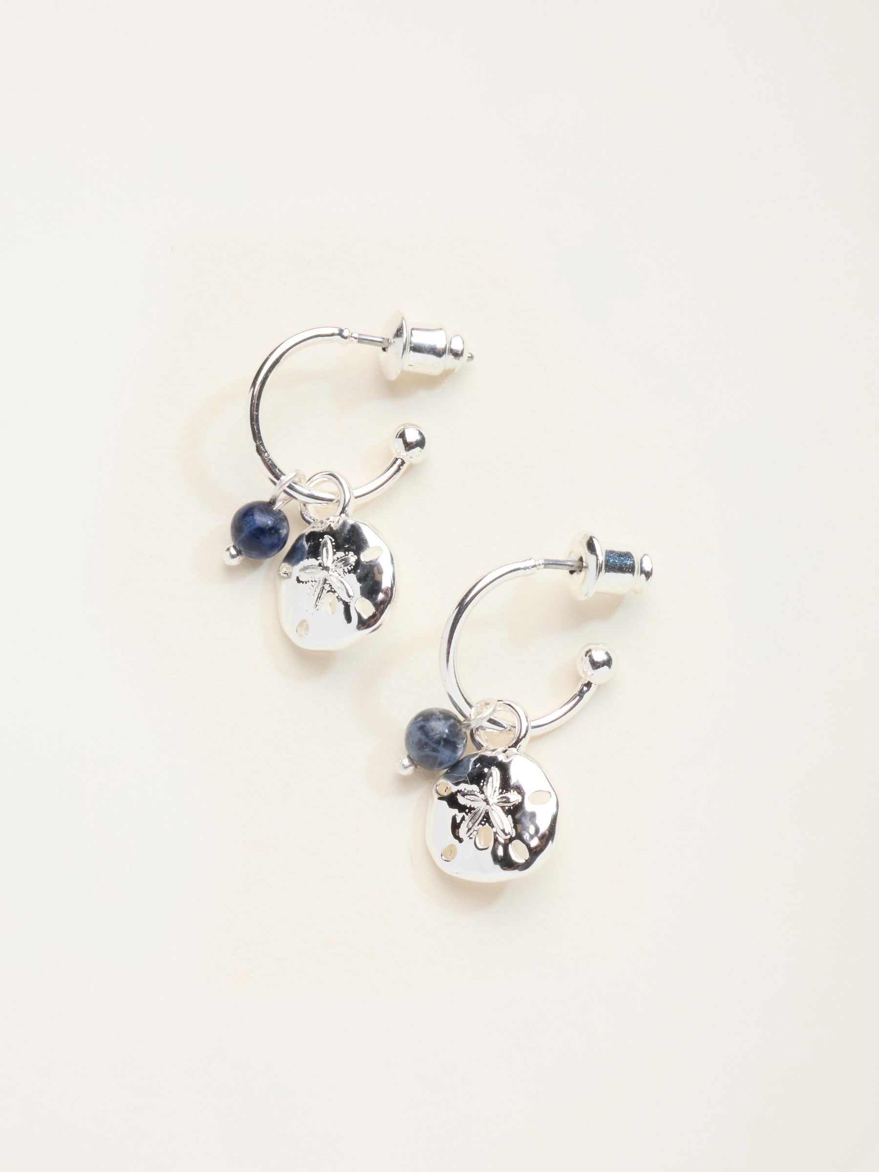 Silver Tone Charm Drop Earrings - Image 1 of 2