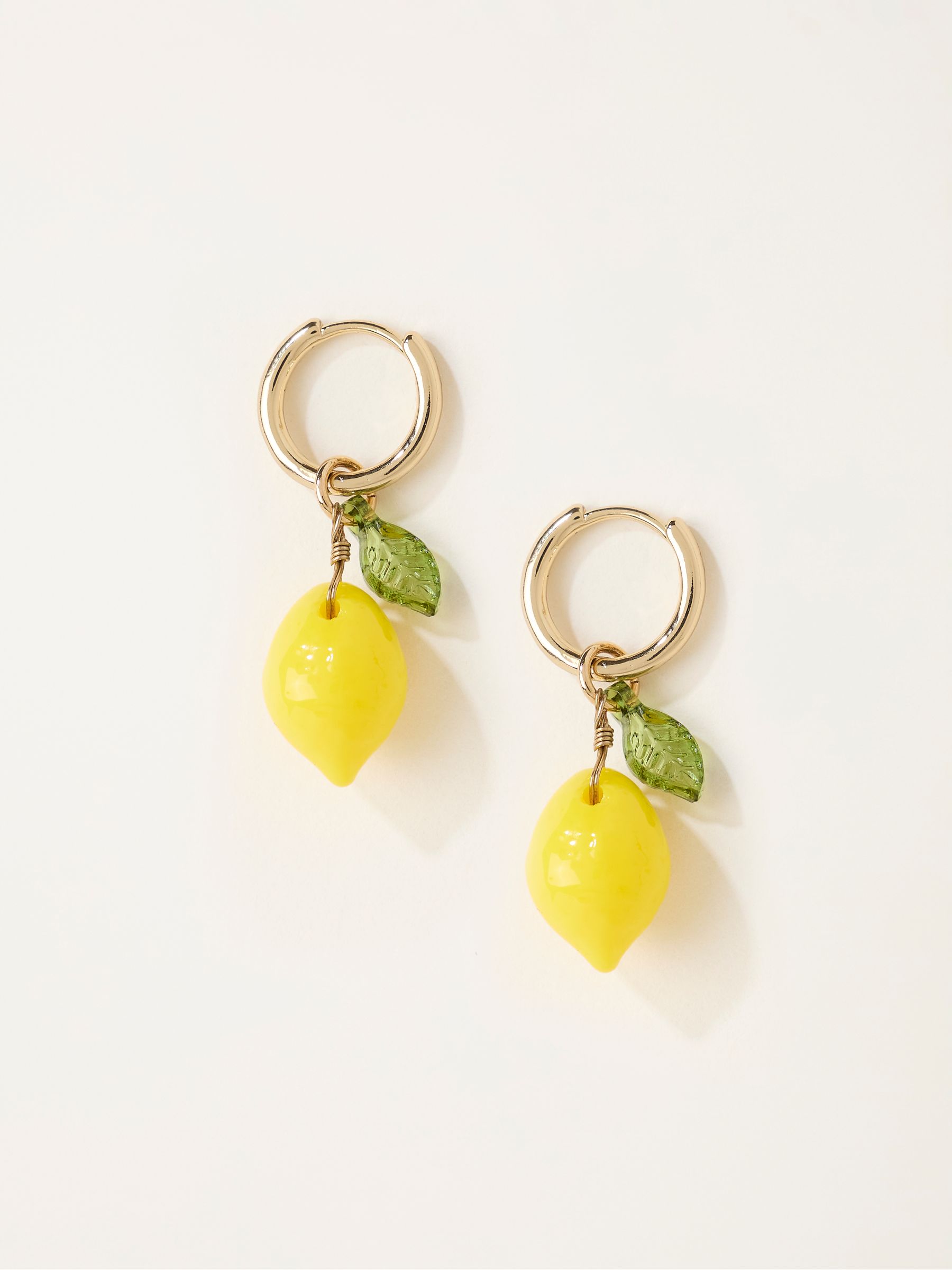 Yellow Lemon Drop Earings - Image 1 of 2