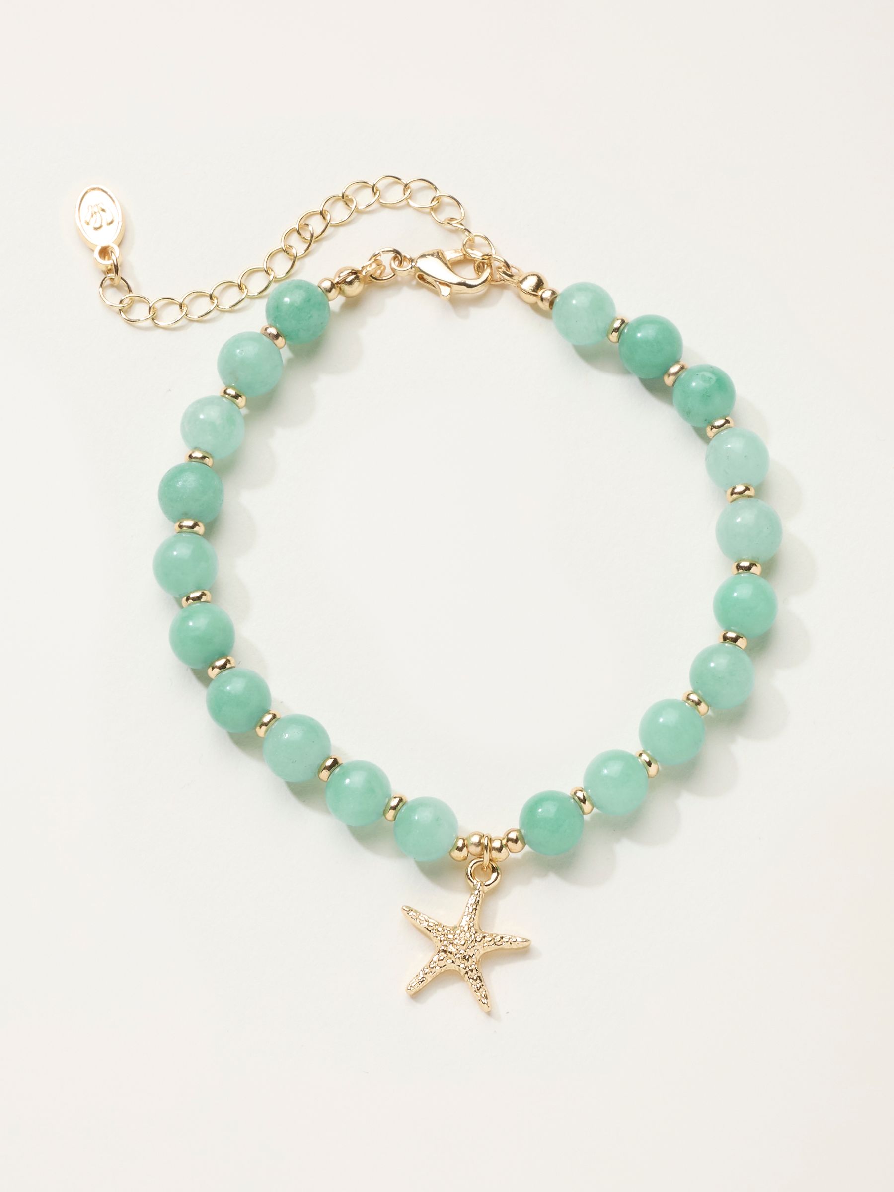 Green Starfish Bead Bracelet - Image 1 of 2