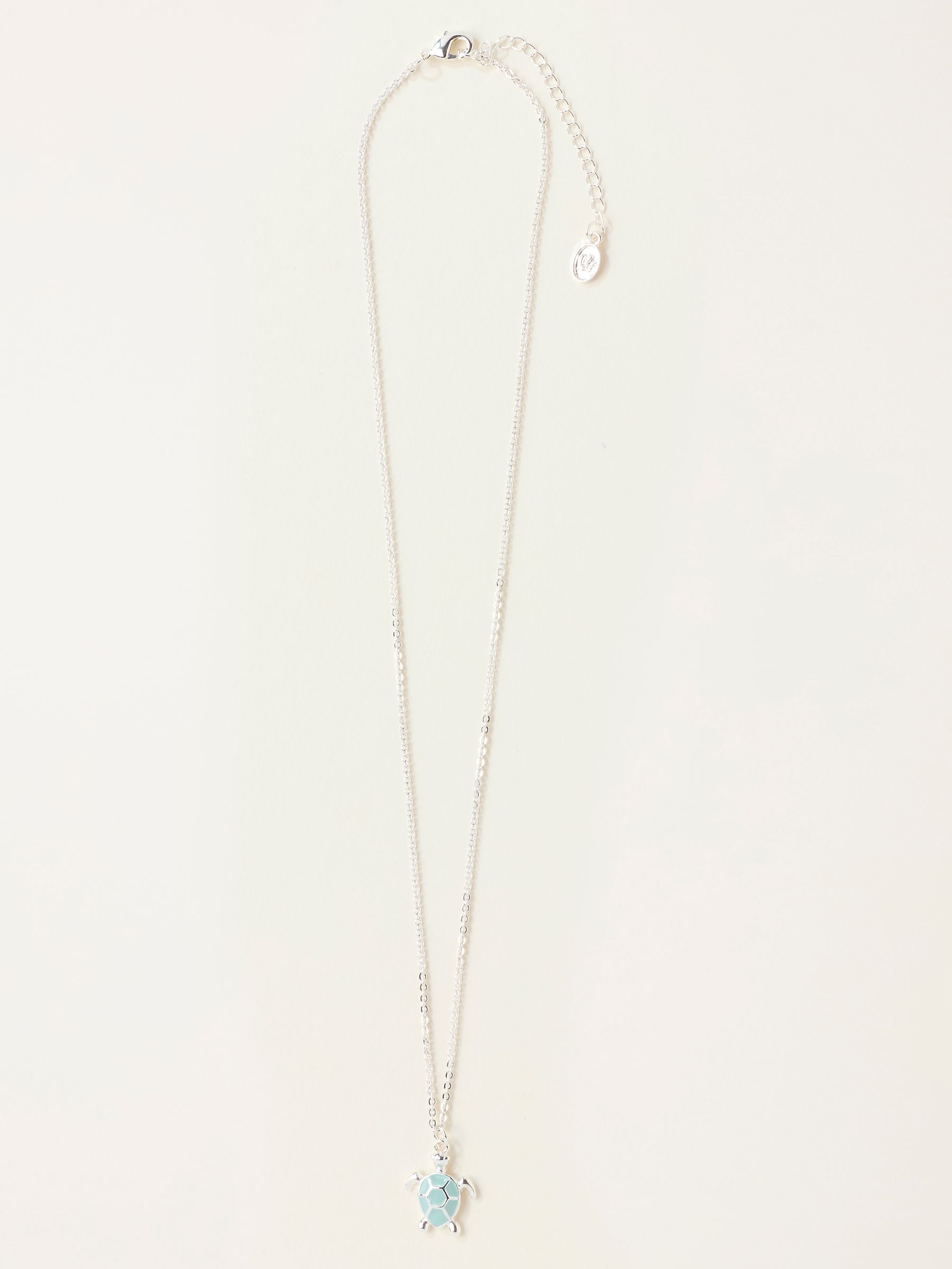 Silver Tone Turtle Necklace - Image 1 of 2