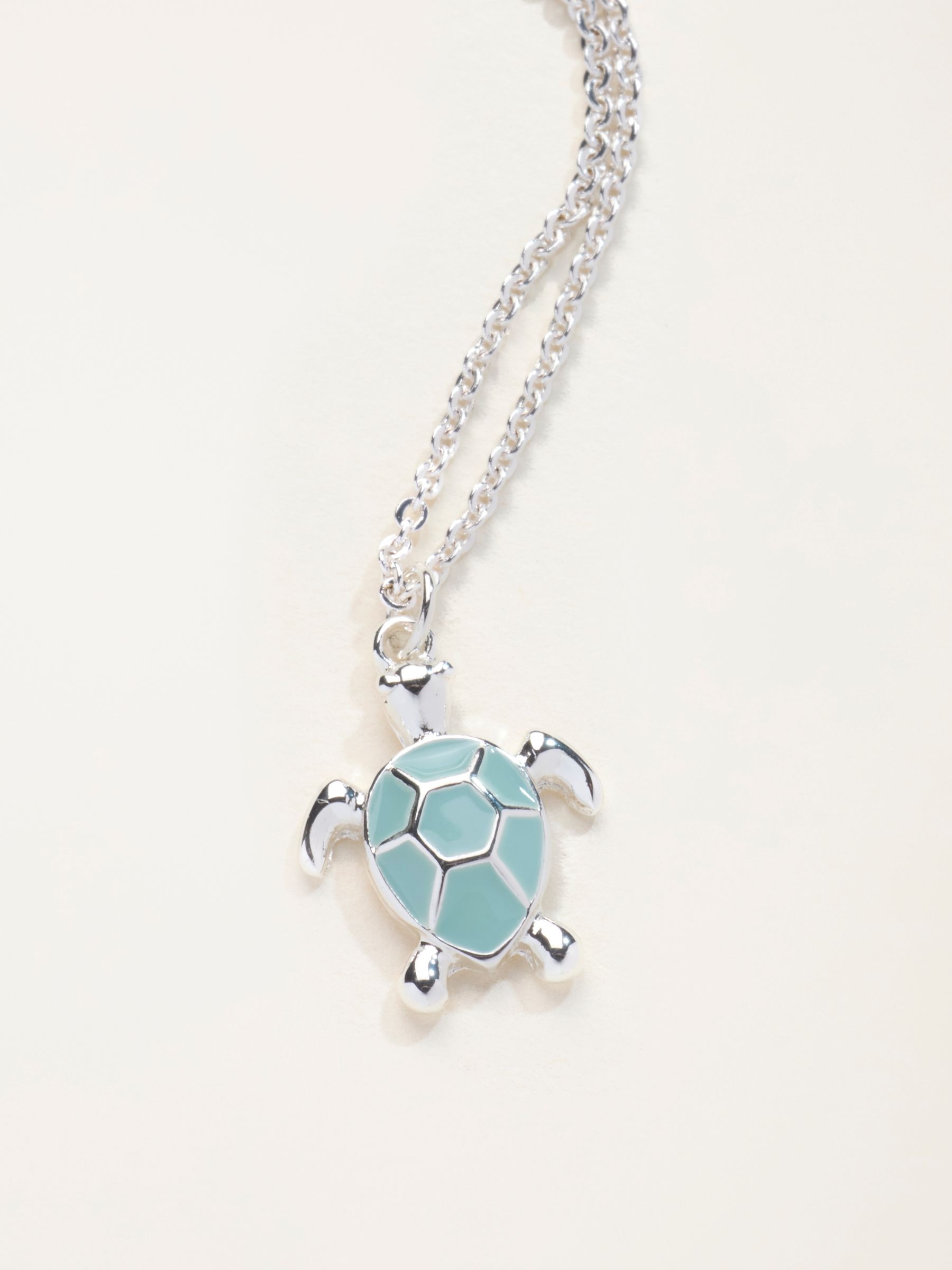 Silver Tone Turtle Necklace - Image 2 of 2