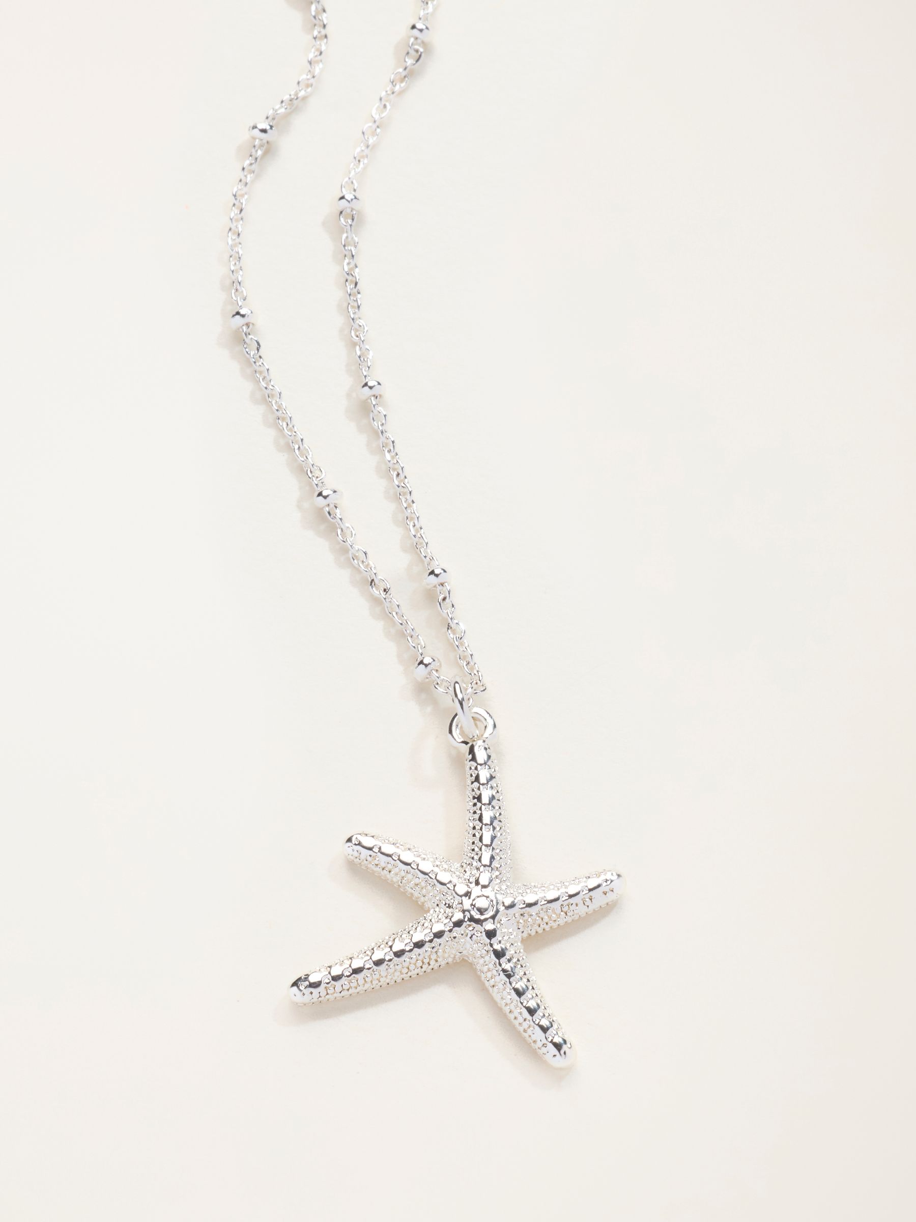 Silver Tone Large Starfish Necklace - Image 2 of 2