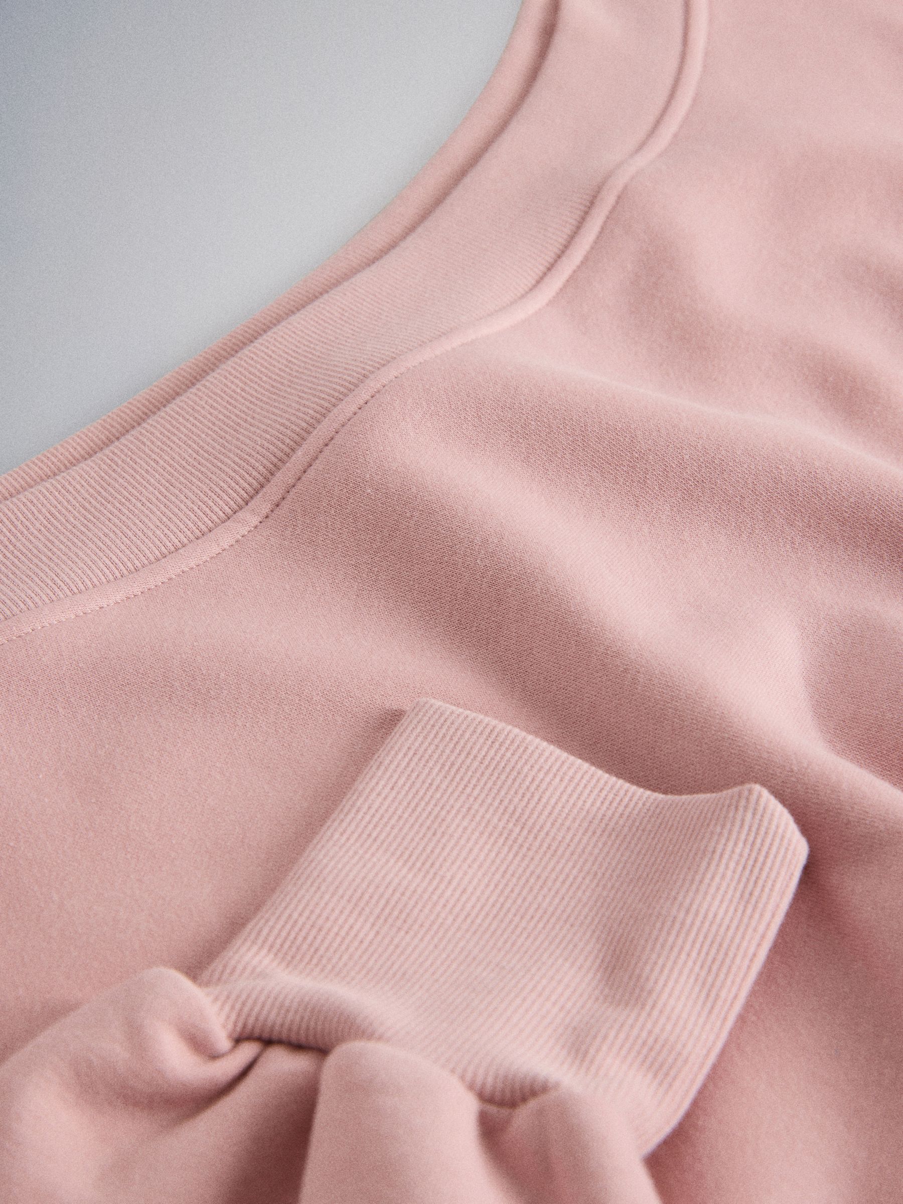 2 Pack Off the Shoulder  Long Sleeve Sweatshirt Pink/Oatmeal - Image 6 of 6