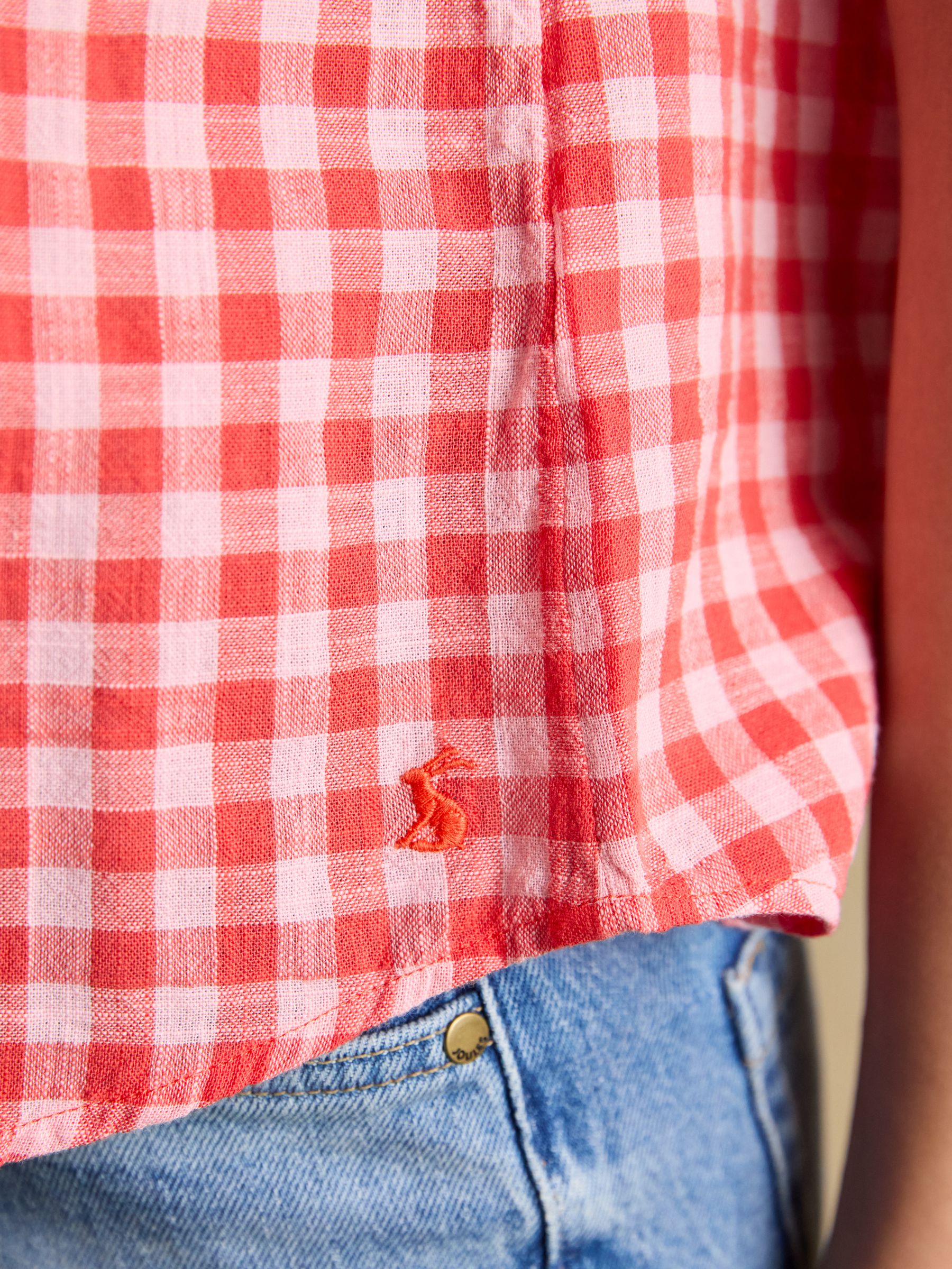 Ida Gingham Sleeveless Shirt - Image 4 of 7