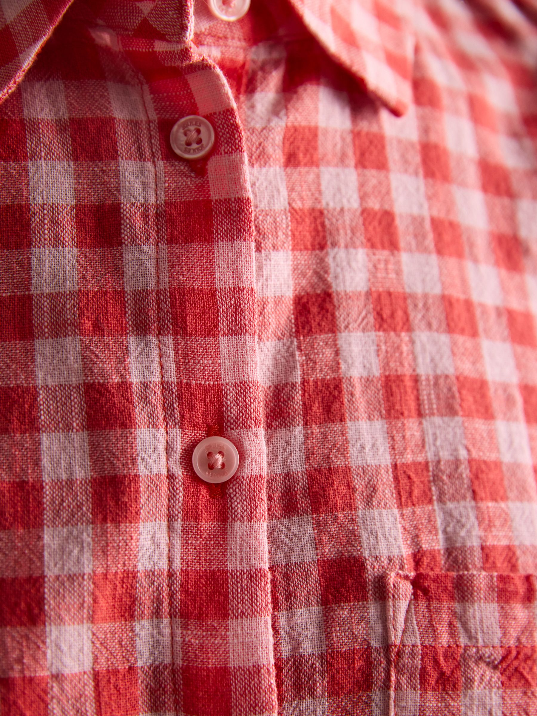 Ida Gingham Sleeveless Shirt - Image 6 of 7