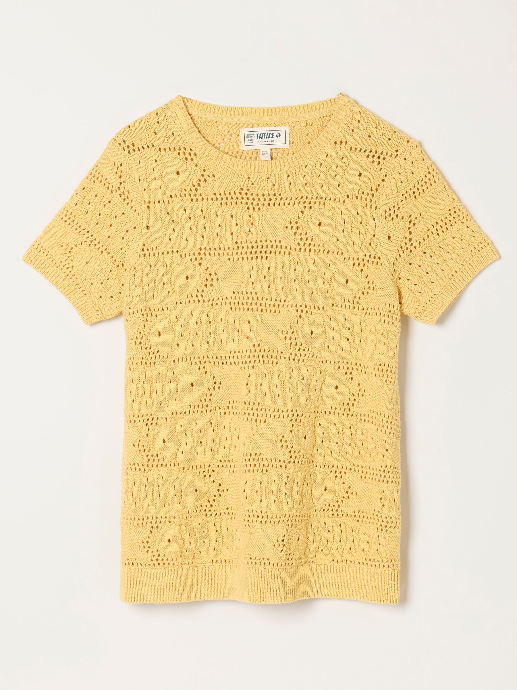 Yellow Sardine Knitted Pattern Top - Image 5 of 5