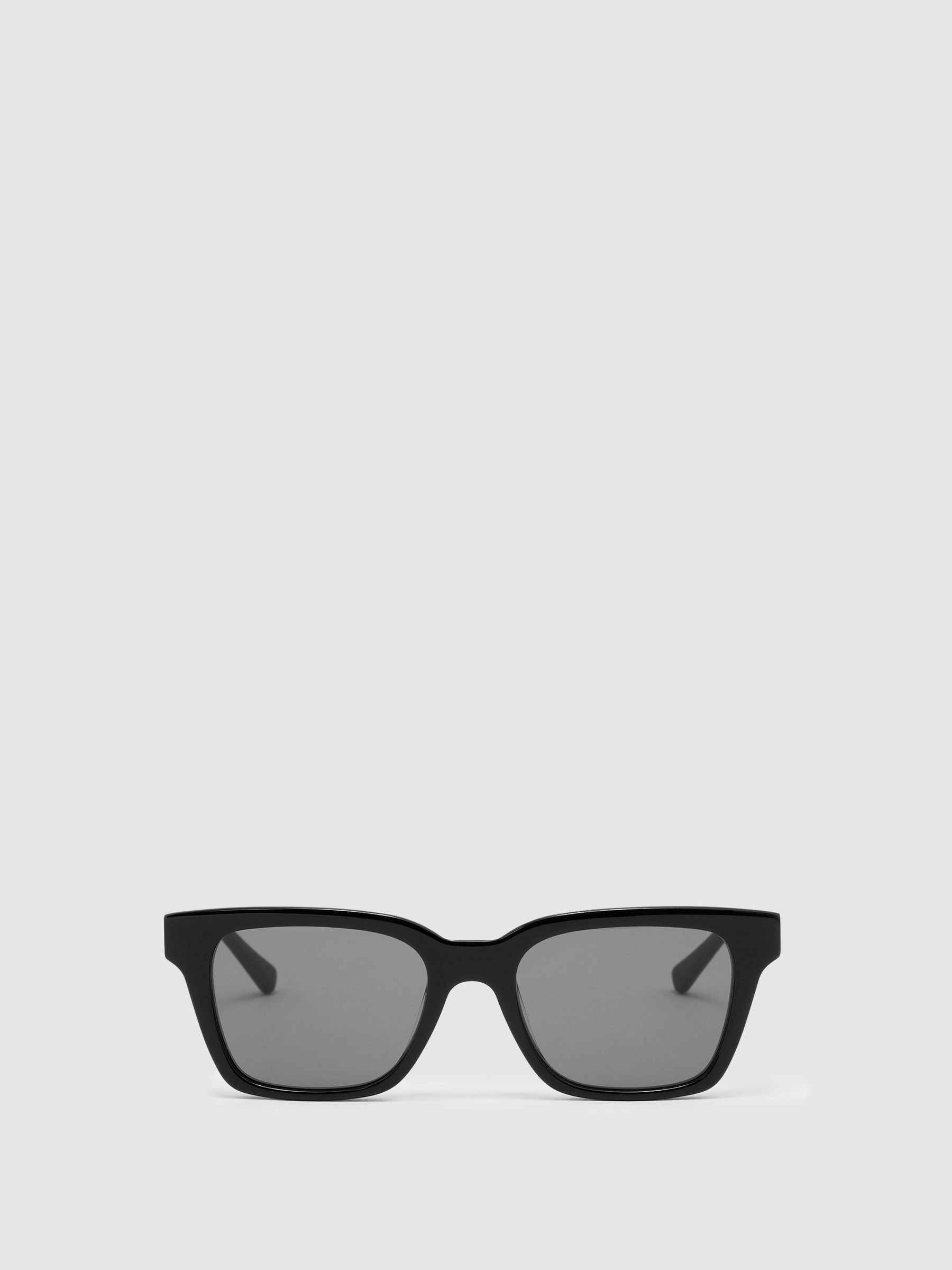MessyWeekend Rectangle-Frame Sunglasses in Black/Gold - Image 2 of 6 MessyWeekend Rectangle-Frame Sunglasses in Black/Gold - Image 2 of 6