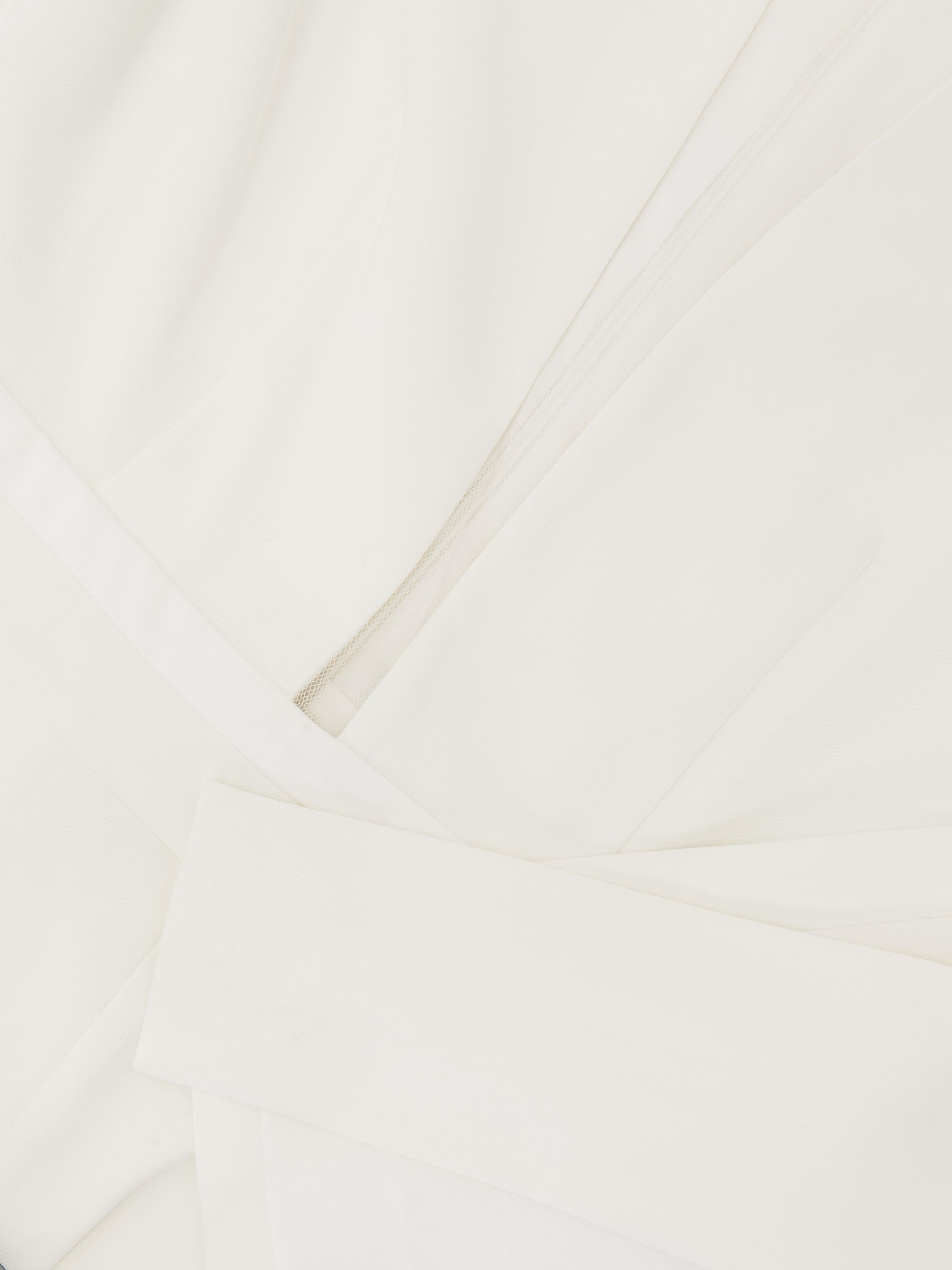 Plunge-Neck Split-Sleeve Jumpsuit in Ivory - Image 6 of 6