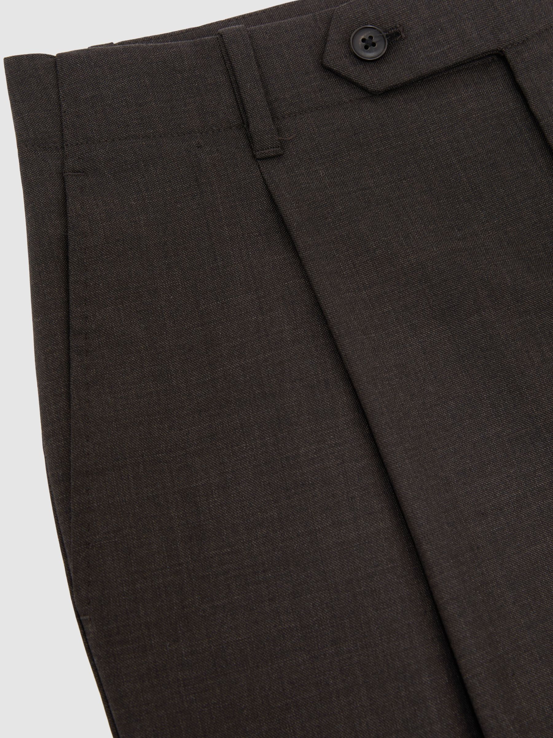 Wool Classic-Fit Suit Trousers in Brown - image 3