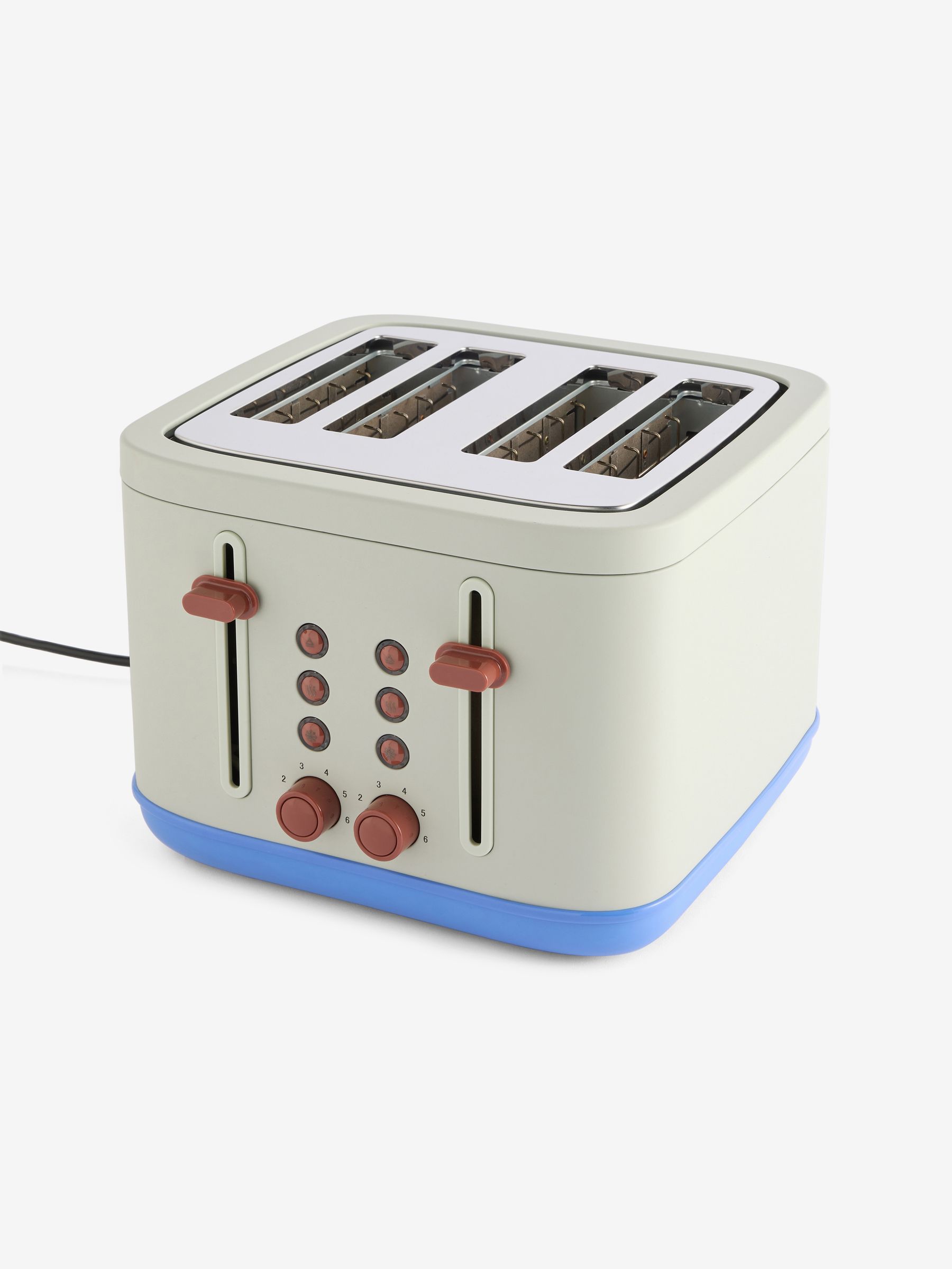 Ilya 4 Slice Toaster in Green/ Blue - Image 3 of 4