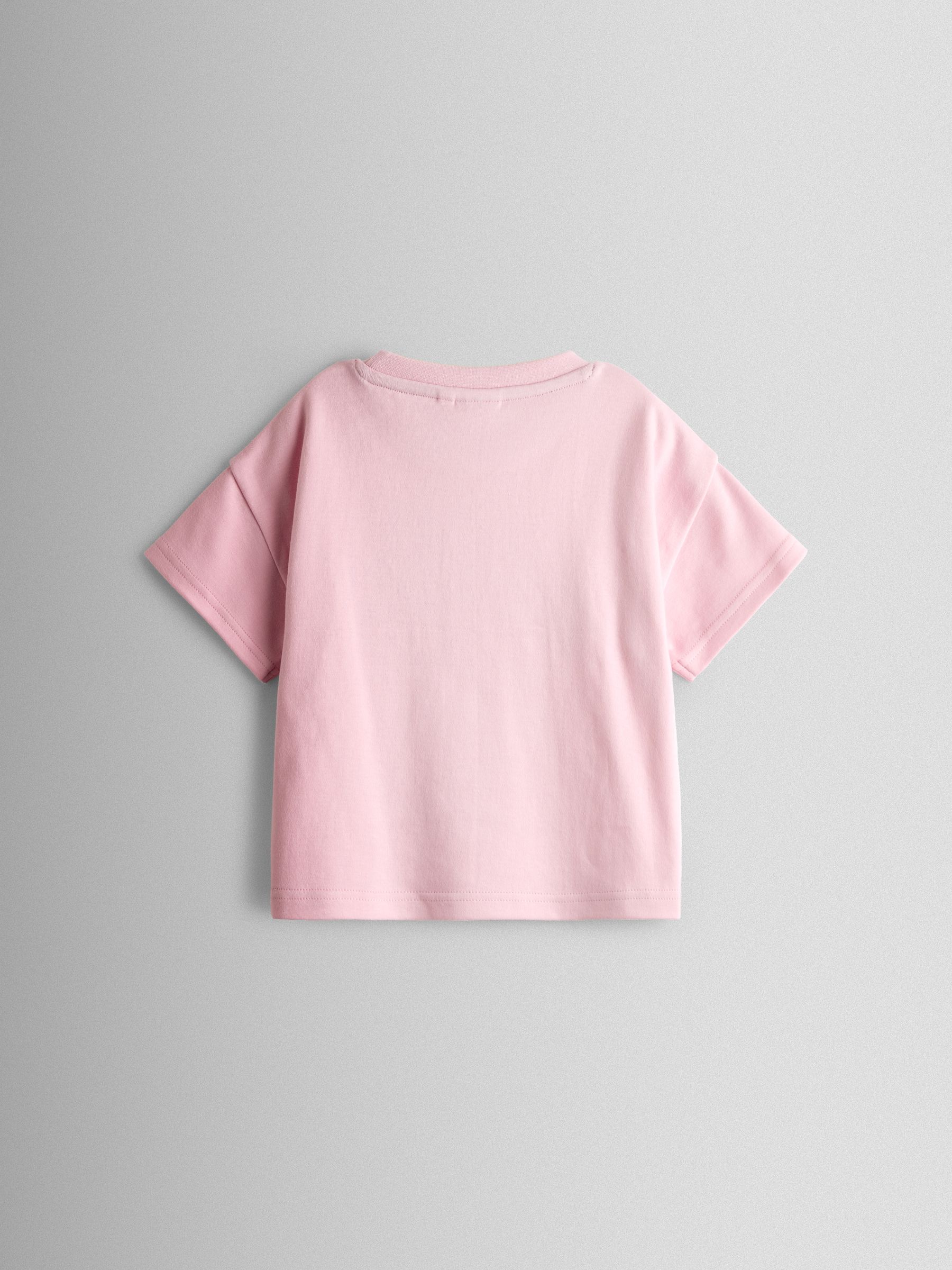 Pink Berry Friends T-Shirt & Gingham Short Set - Image 3 of 6