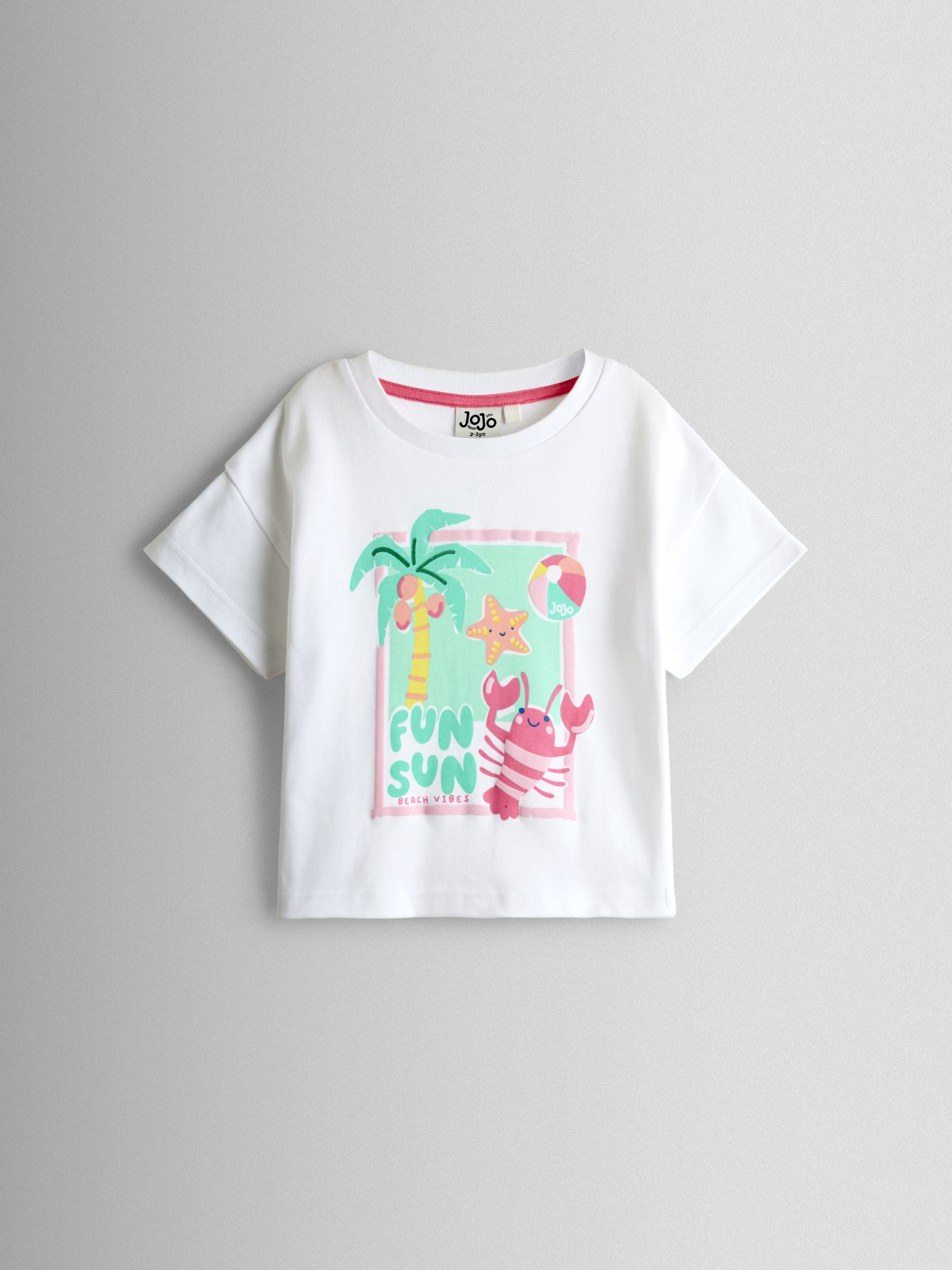 Pink Fun Sun T-shirt & Stripe Skort Set - Image 2 of 7