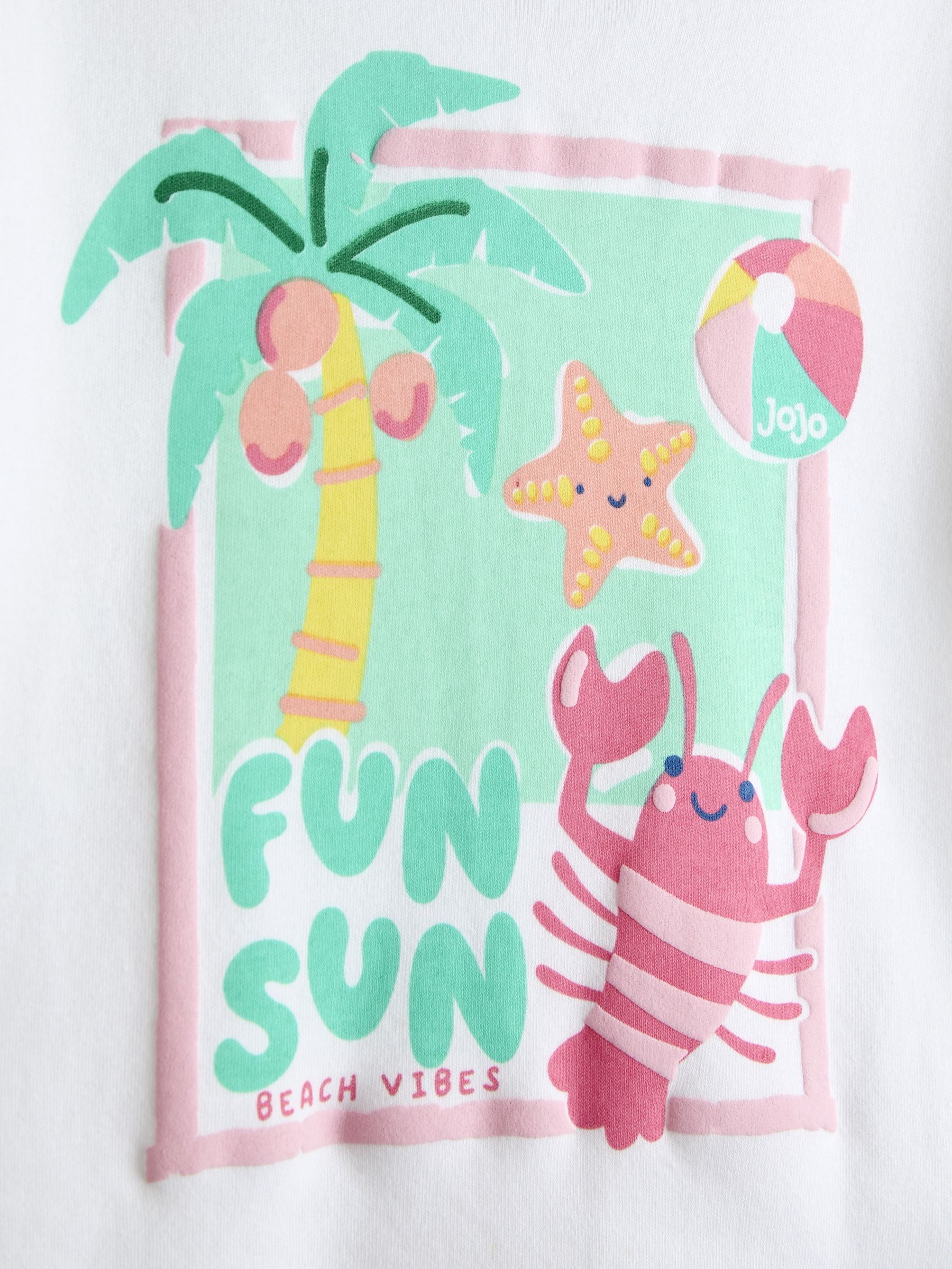 Pink Fun Sun T-shirt & Stripe Skort Set - Image 6 of 7