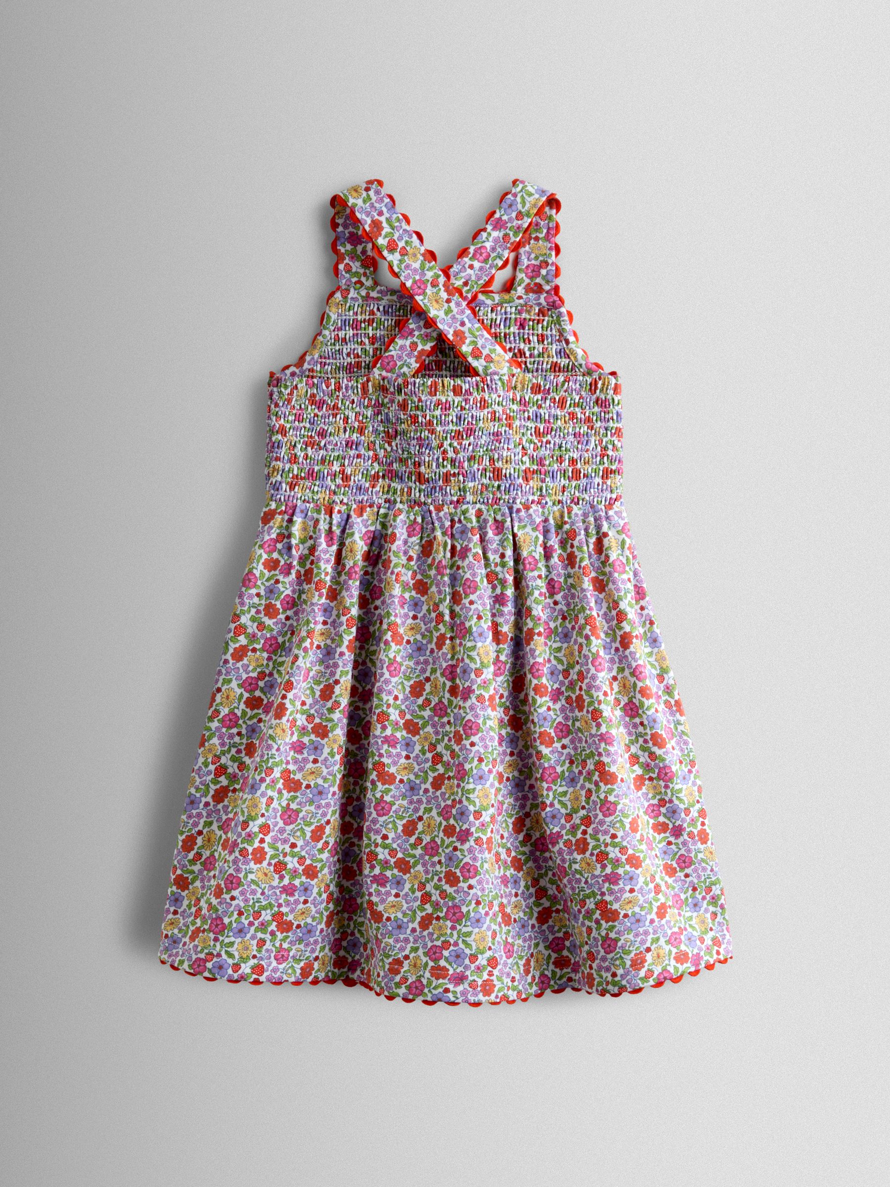 Pink Strawberry Smocked Strappy Dress - Image 2 of 4