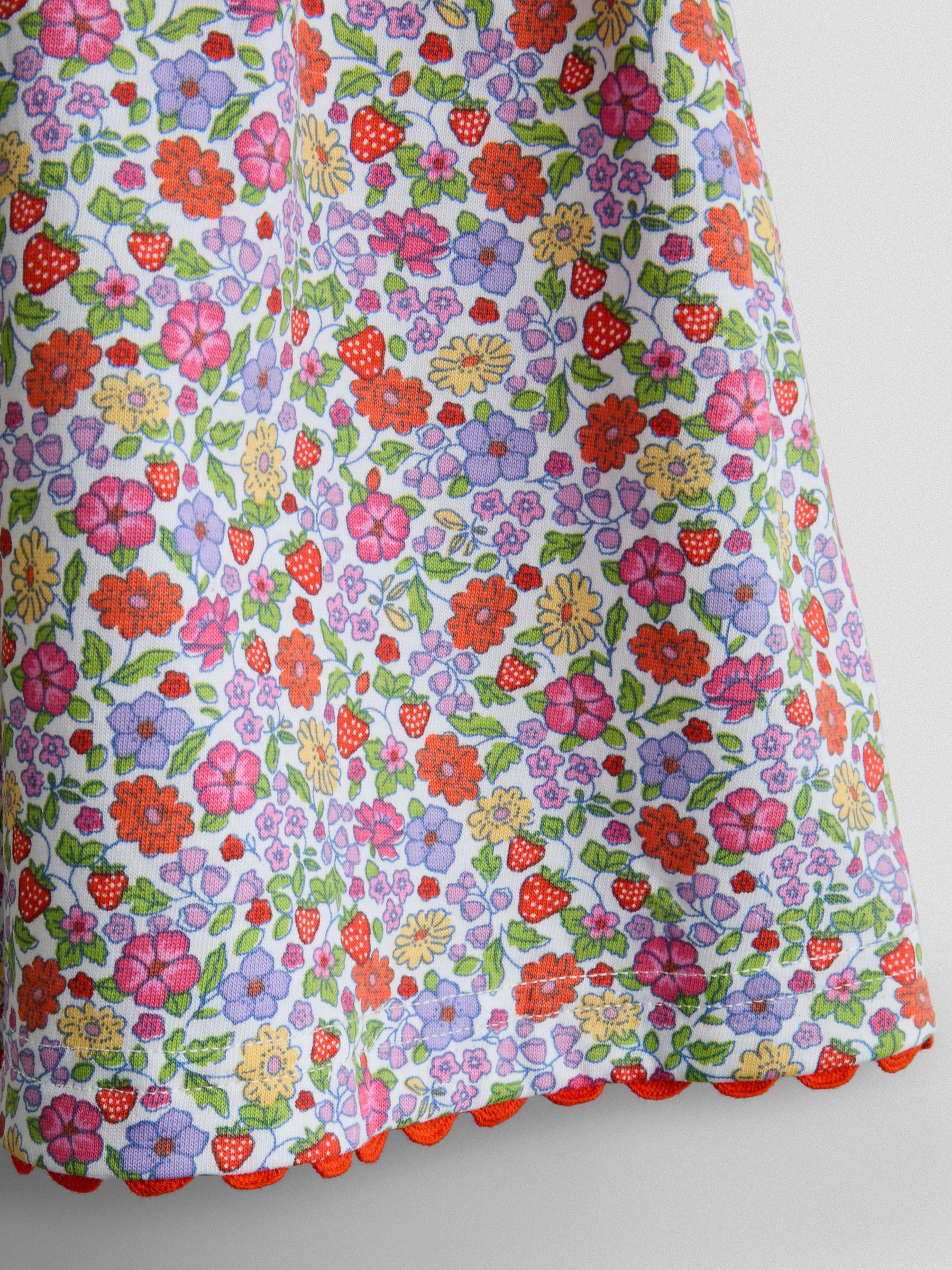 Pink Strawberry Smocked Strappy Dress - Image 5 of 5