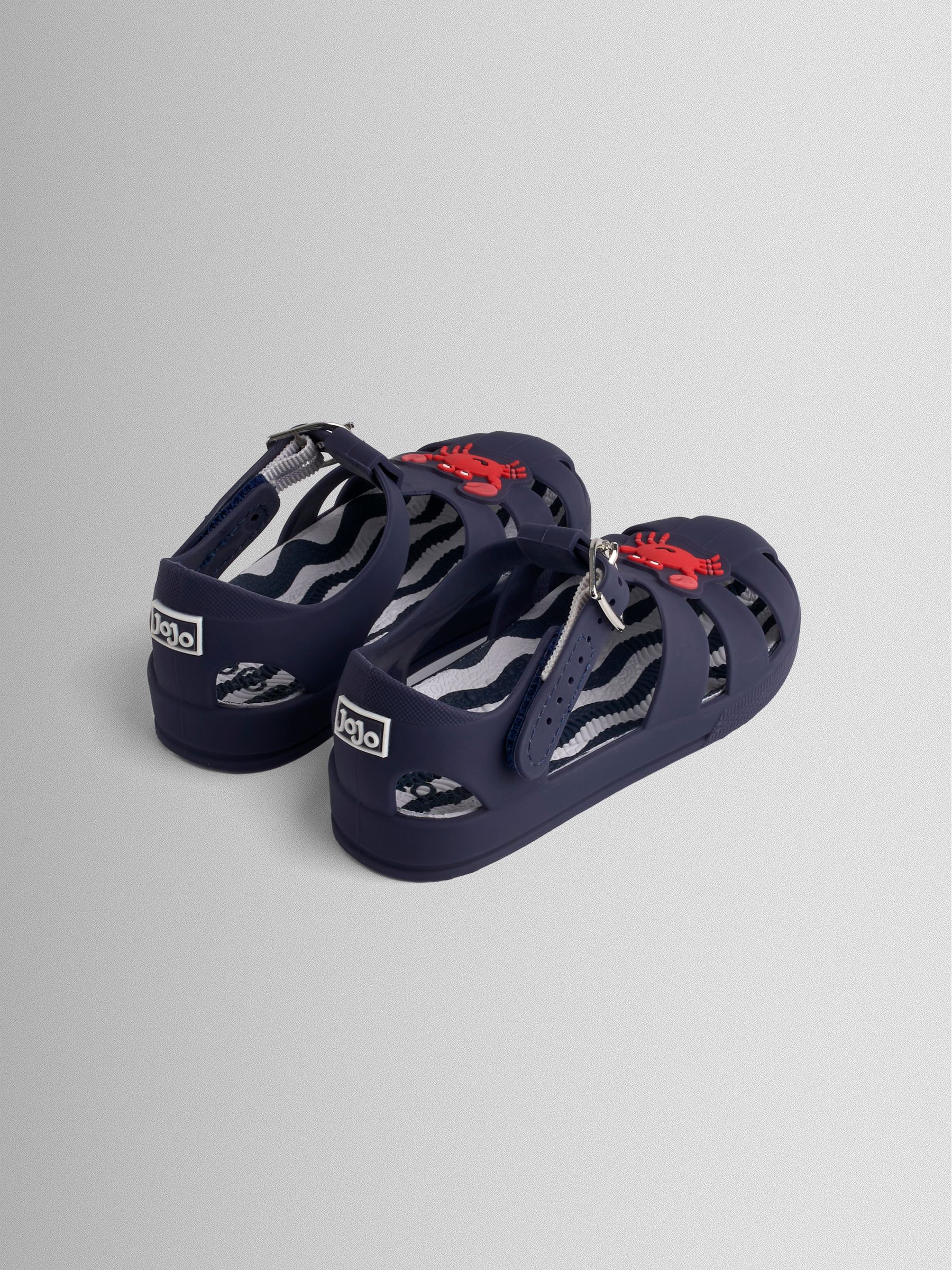 Crab Navy Blue Jelly Sandals - Image 2 of 5