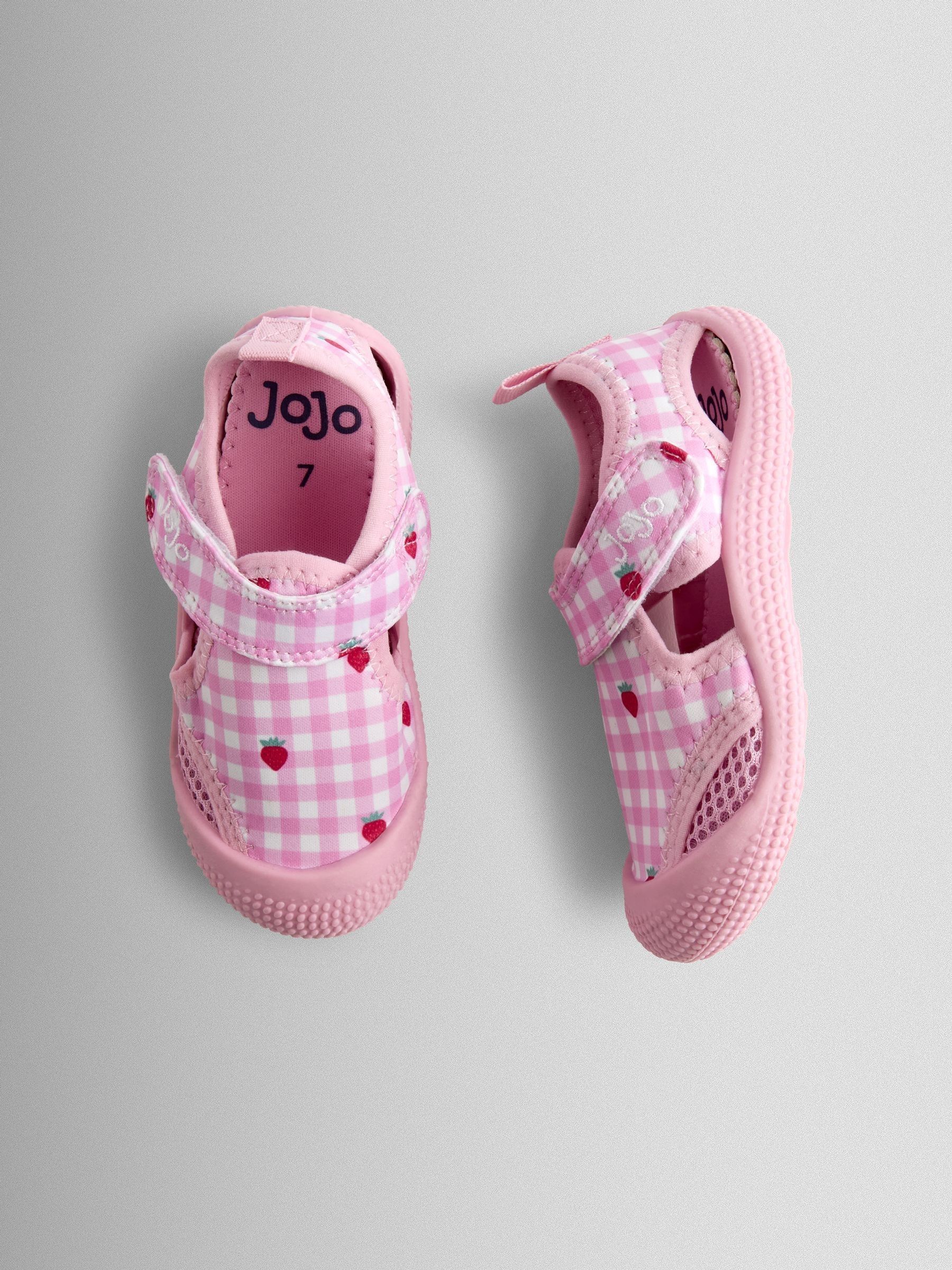 Pink Strawberry Gingham Beach And Swim Sandals - Image 3 of 4