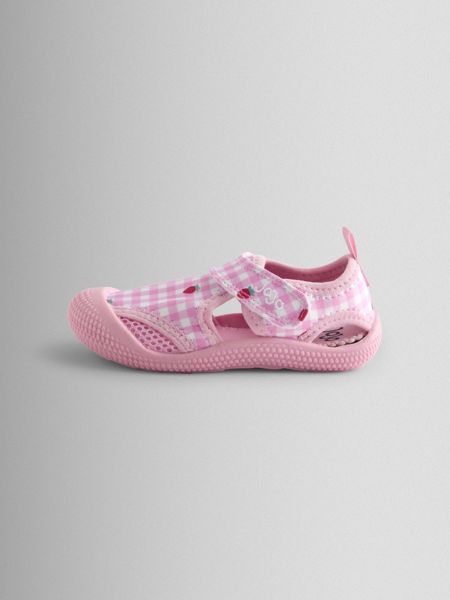 Pink Strawberry Gingham Beach And Swim Sandals - Image 4 of 4