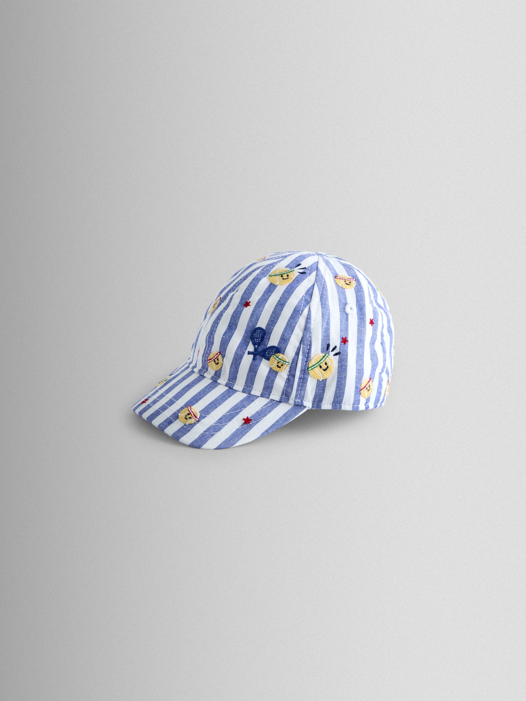 Tennis Blue Stripe Embroidered Cap - Image 2 of 4