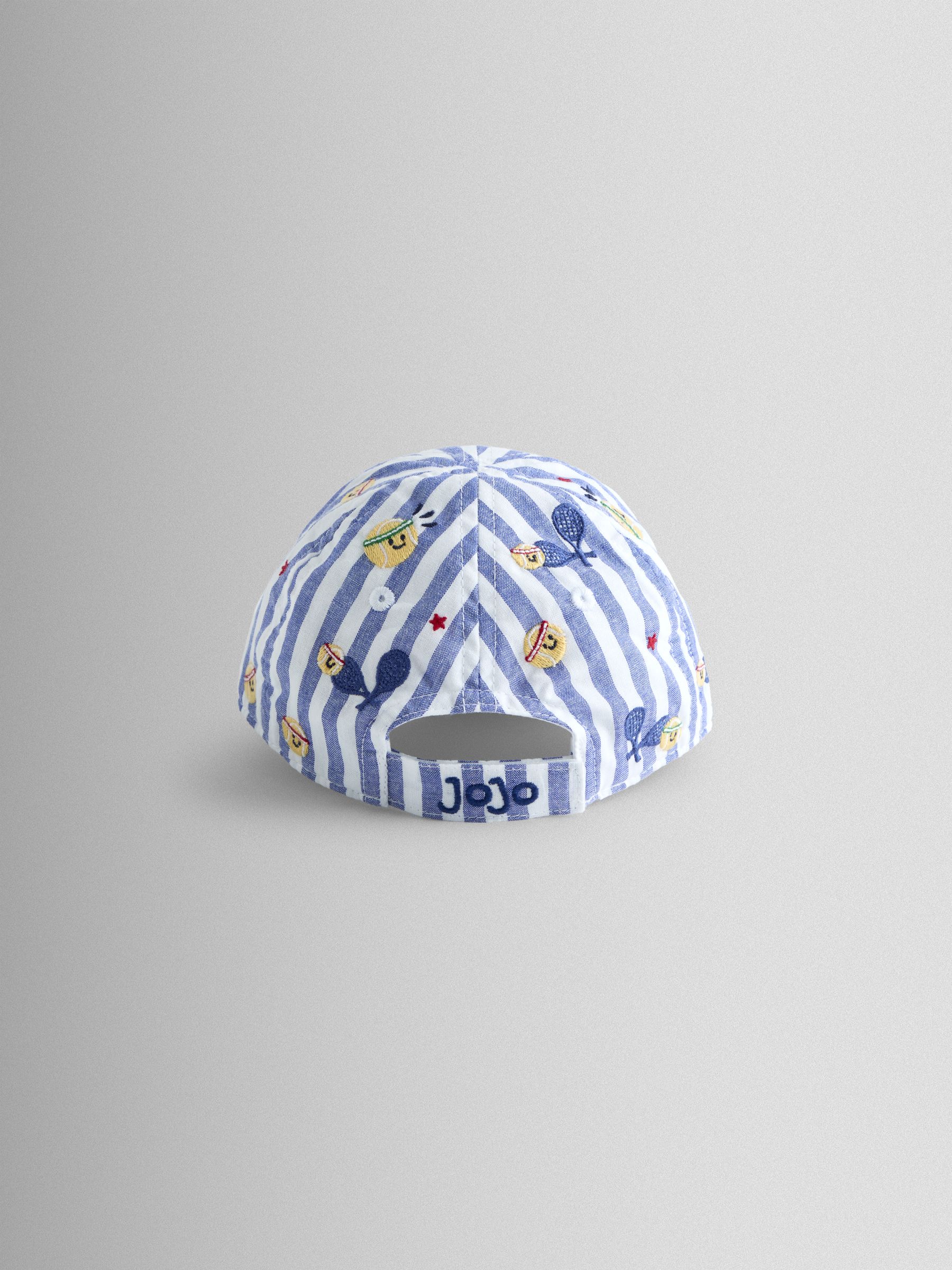 Tennis Blue Stripe Embroidered Cap - Image 3 of 4