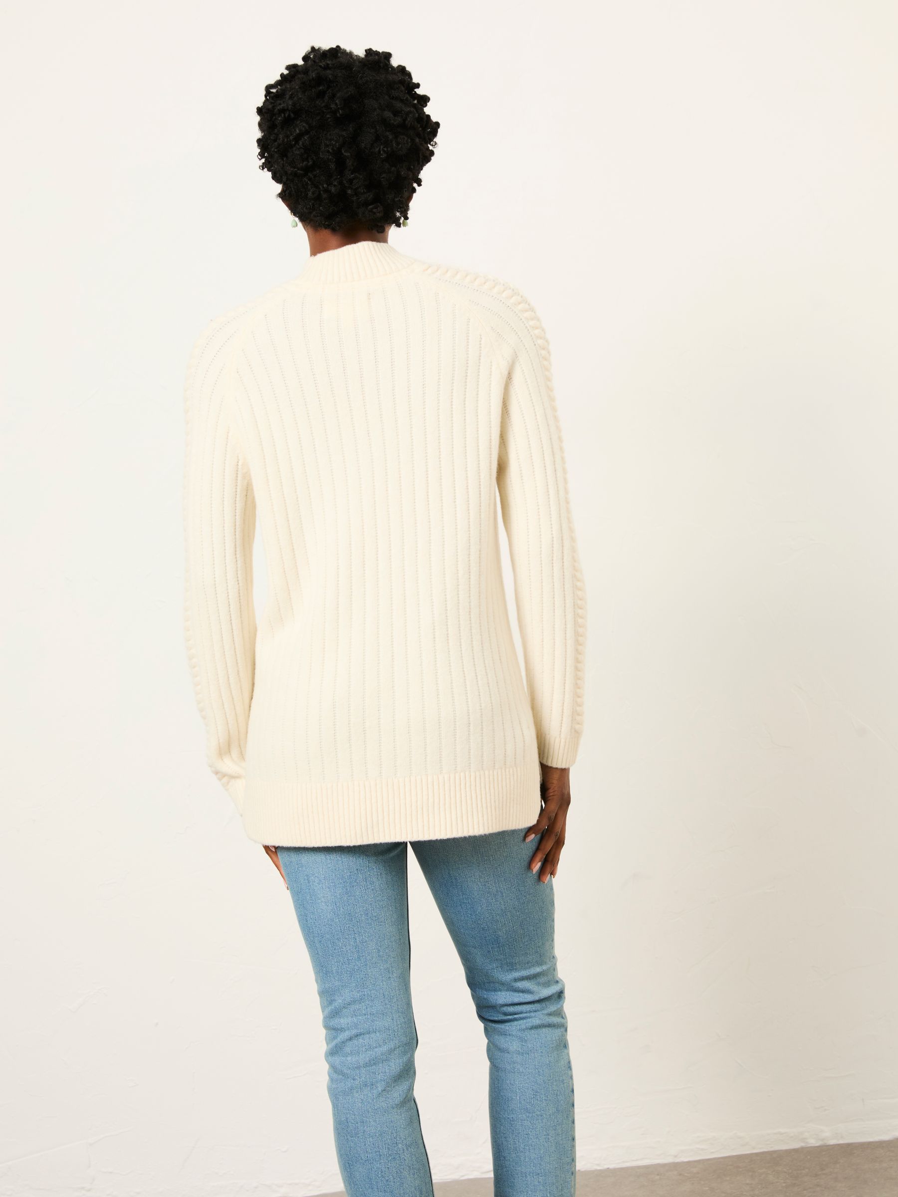 Hazel Ivory Longline Knitted Jumper - Image 2 of 5