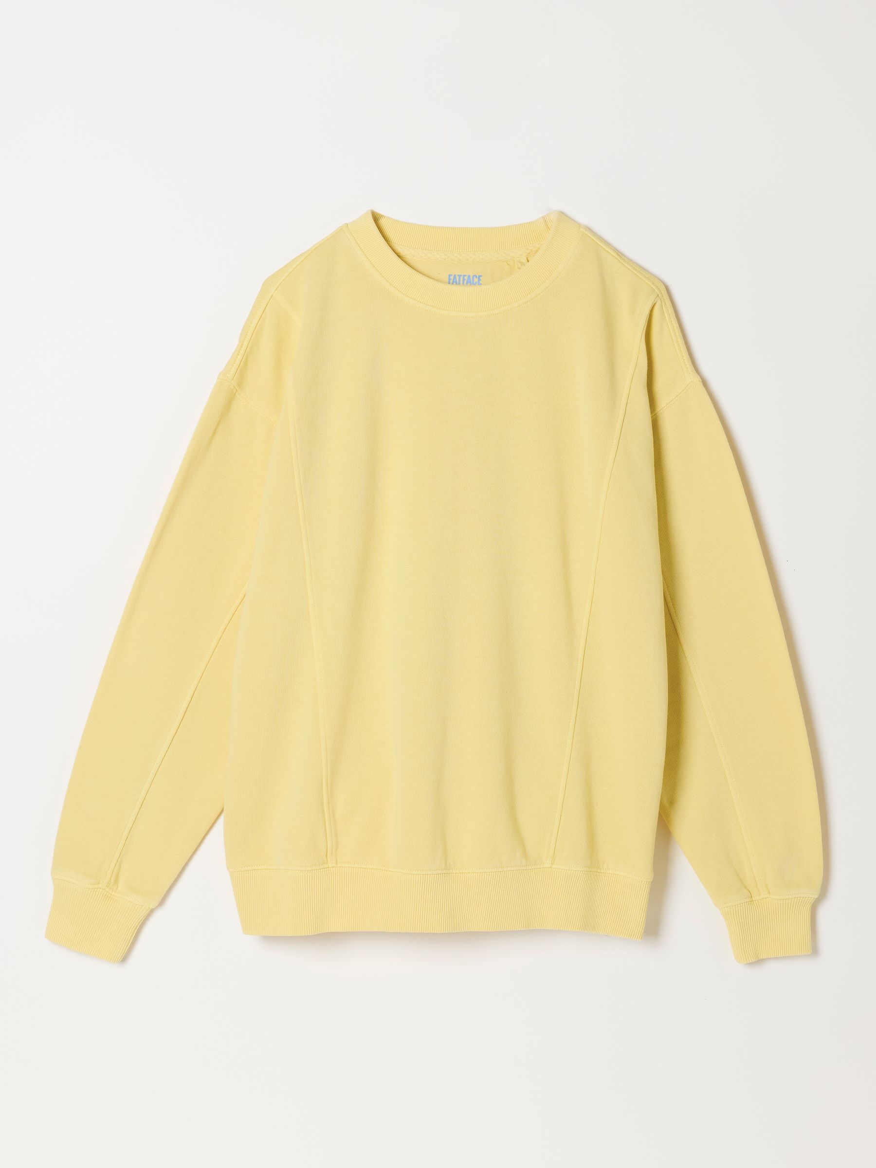 Sienna Yellow Seam Detail Crew Sweat - Image 6 of 6