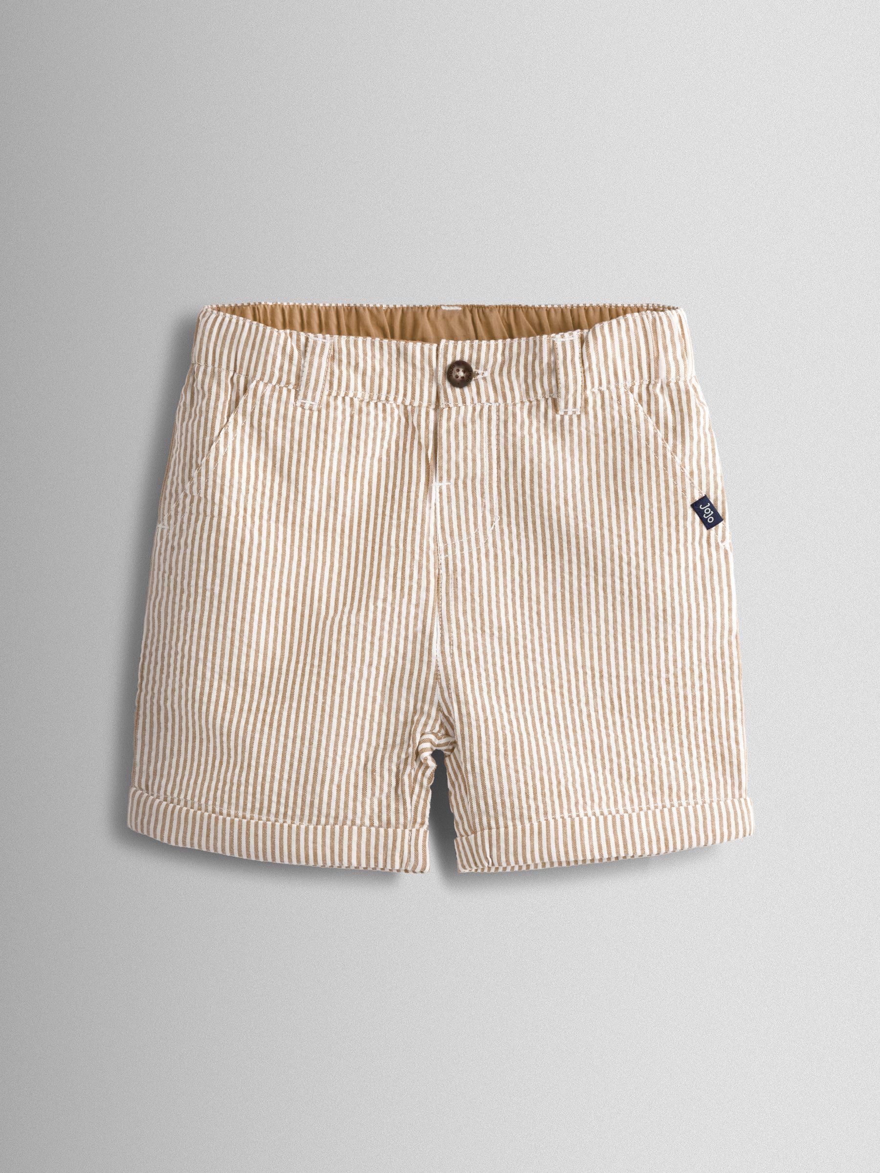Natural Seersucker Stripe Shorts - Image 1 of 4