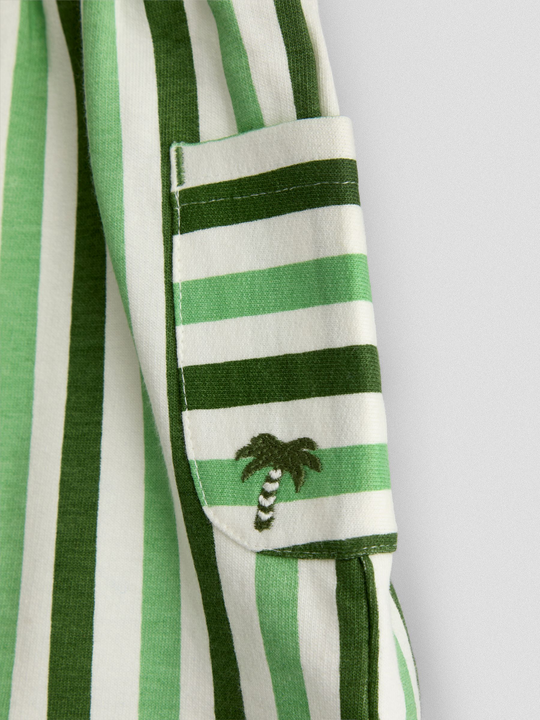Green 2-Pack Stripe & Plain Shorts - Image 6 of 7