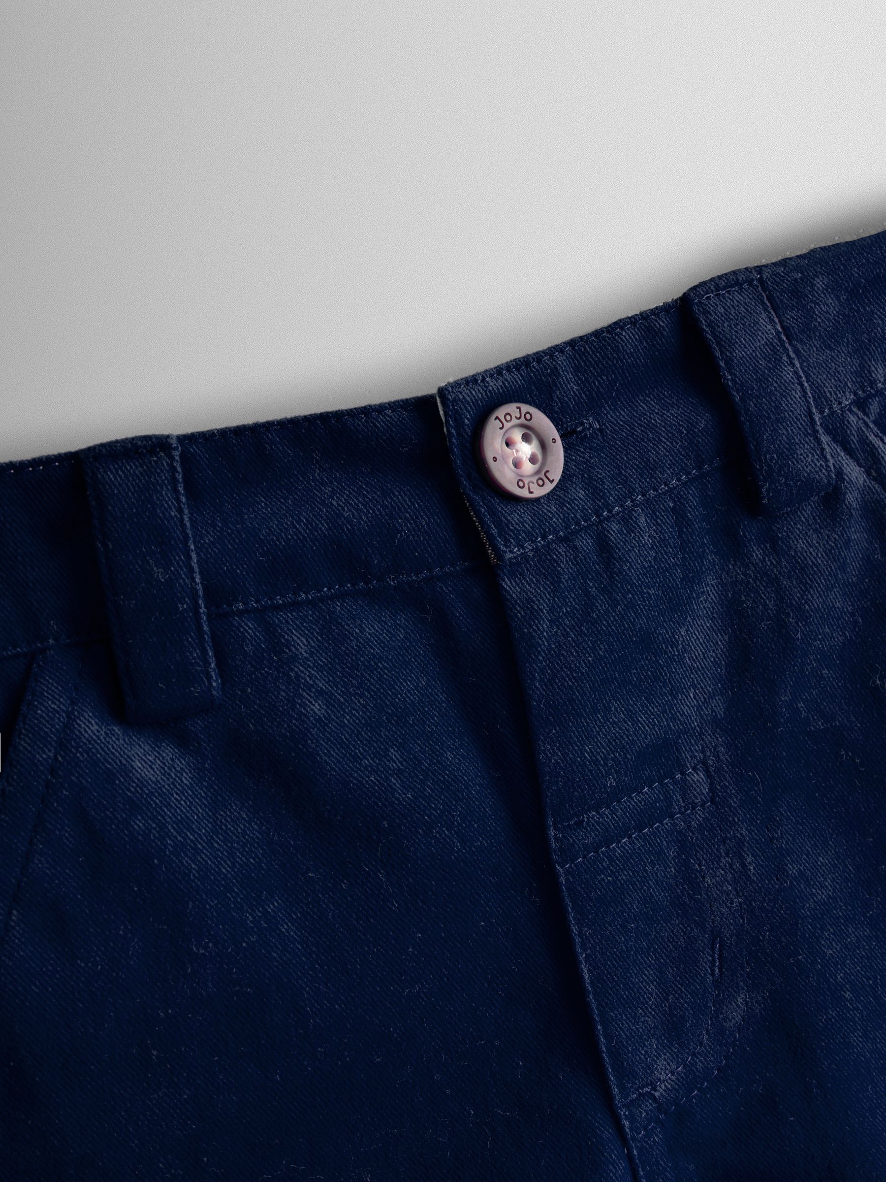 Mid Blue Twill Chino Shorts - Image 3 of 3