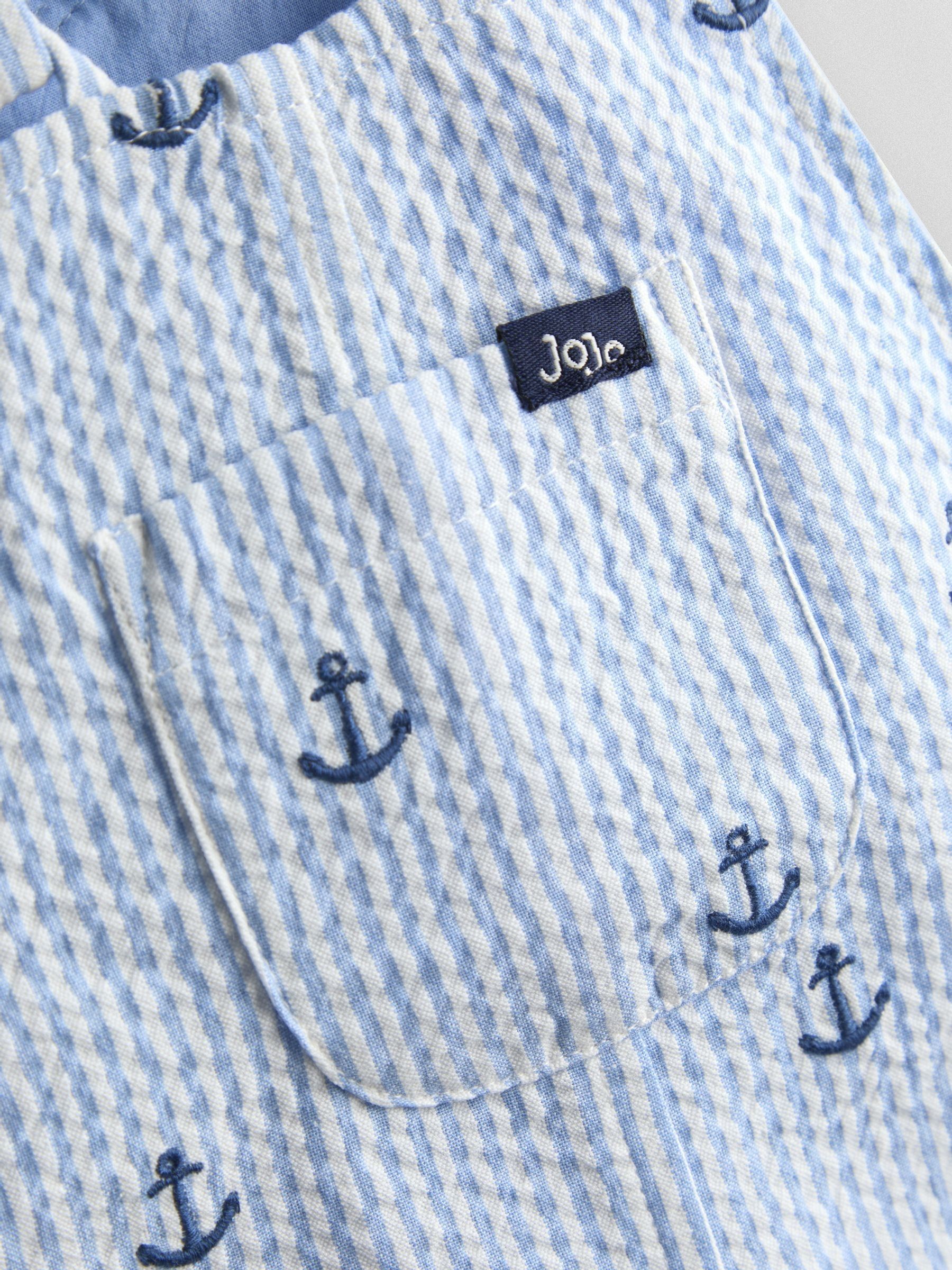 Blue Anchor Embroidered Dungarees - Image 4 of 4