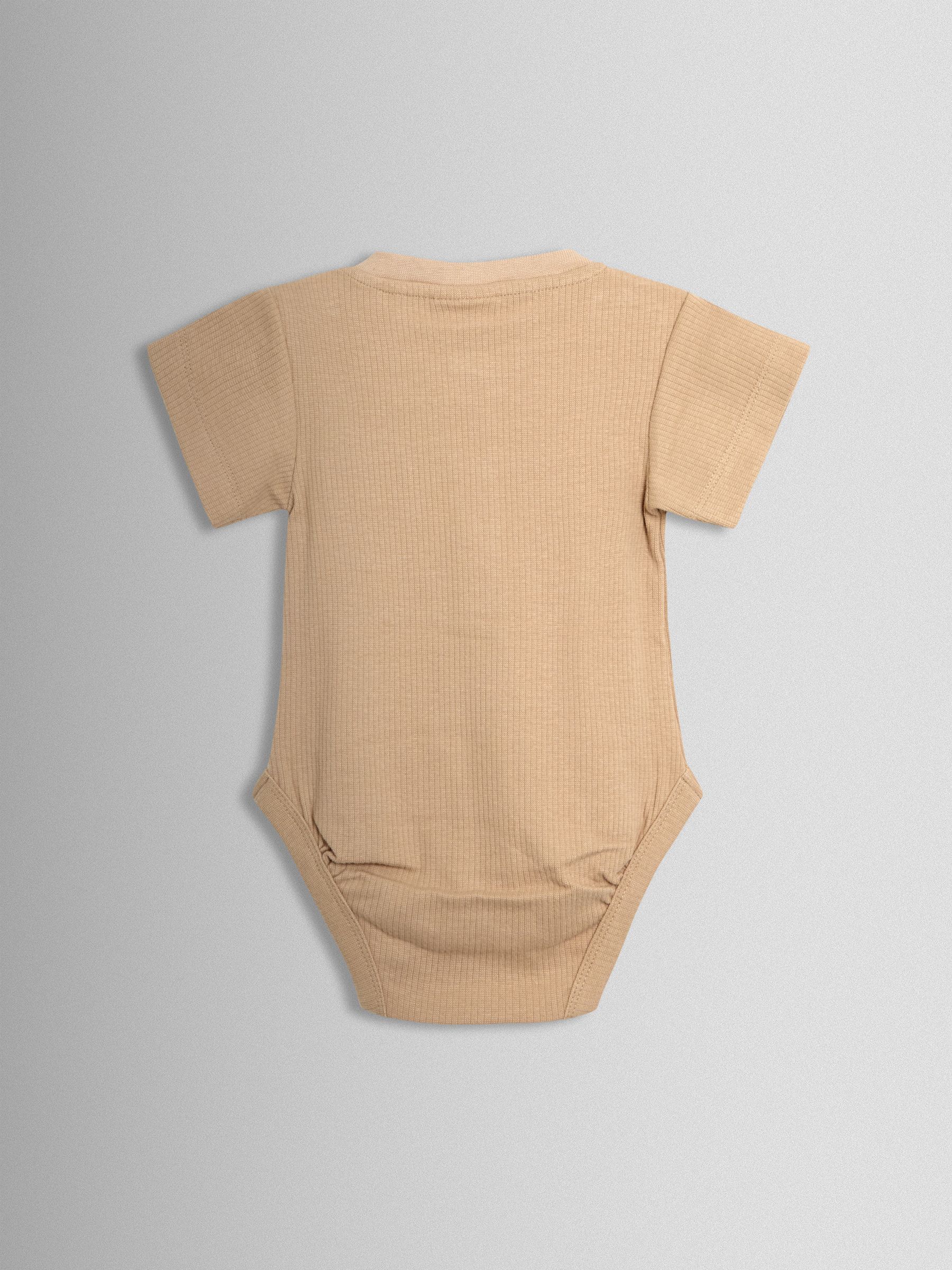 Natural 2-Pack Short Sleeve Bodysuits - Image 5 of 7