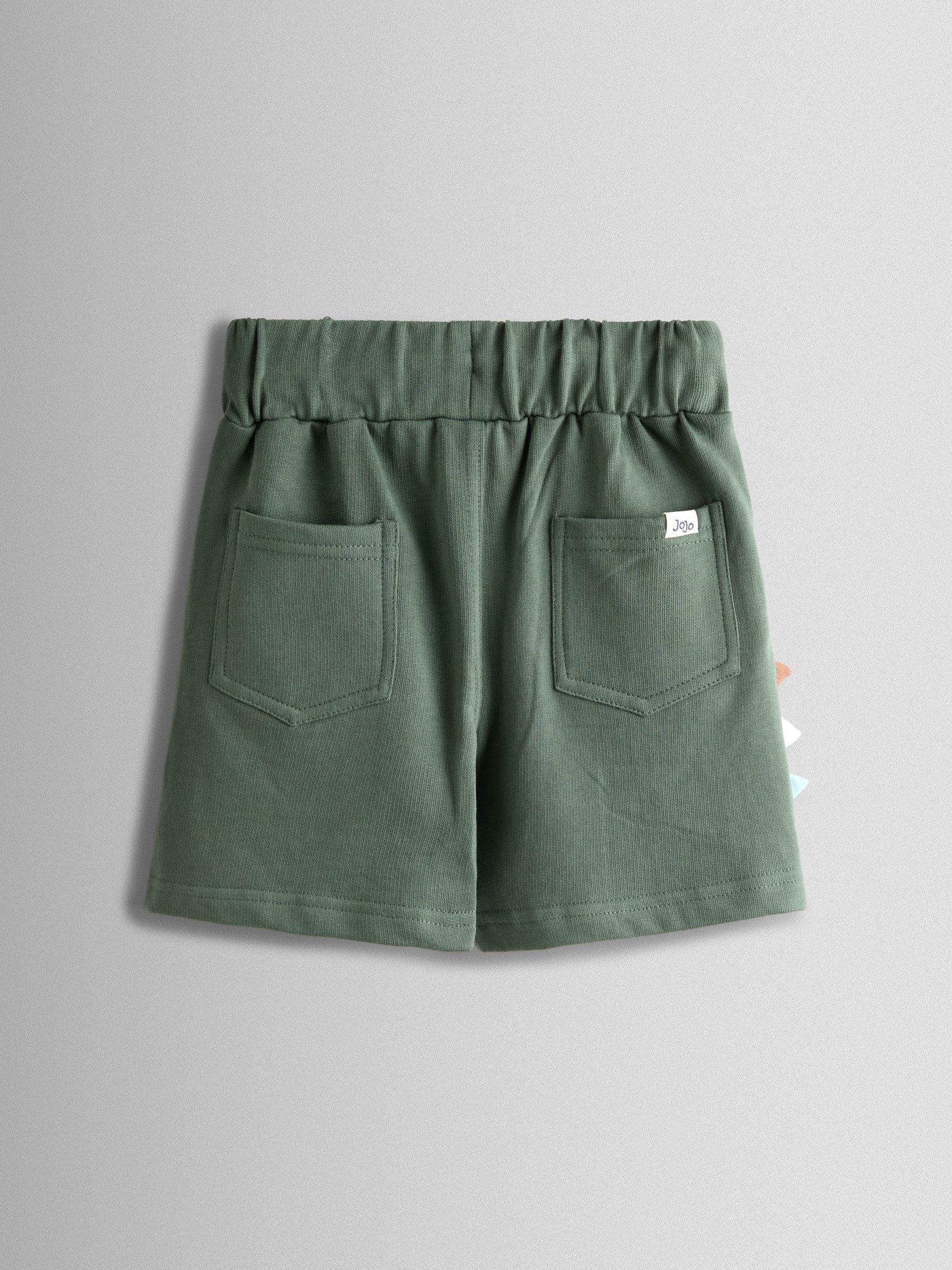 Light Green 2-Pack Applique & Plain Shorts - Image 4 of 7