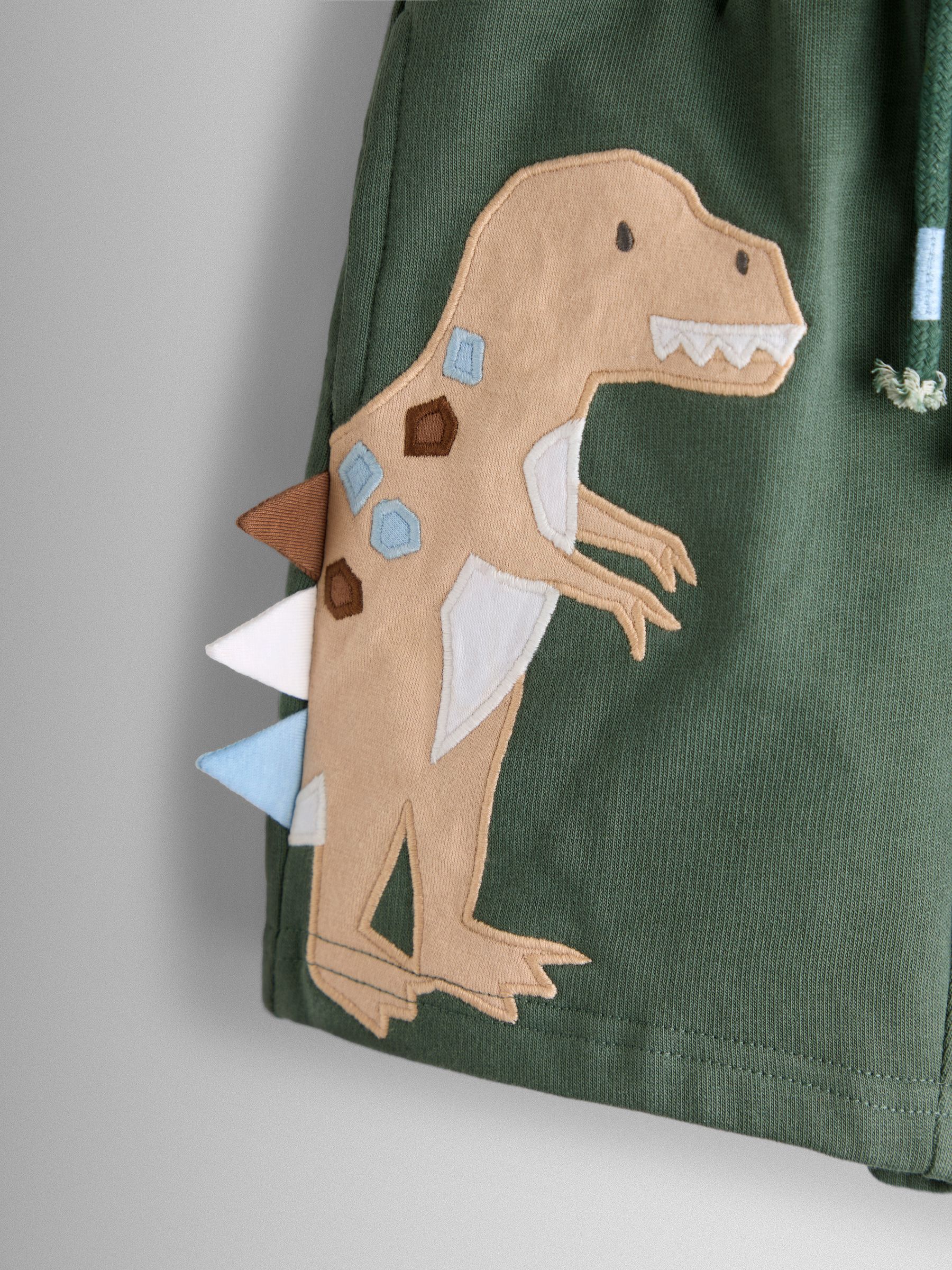 Light Green 2-Pack Applique & Plain Shorts - Image 6 of 7