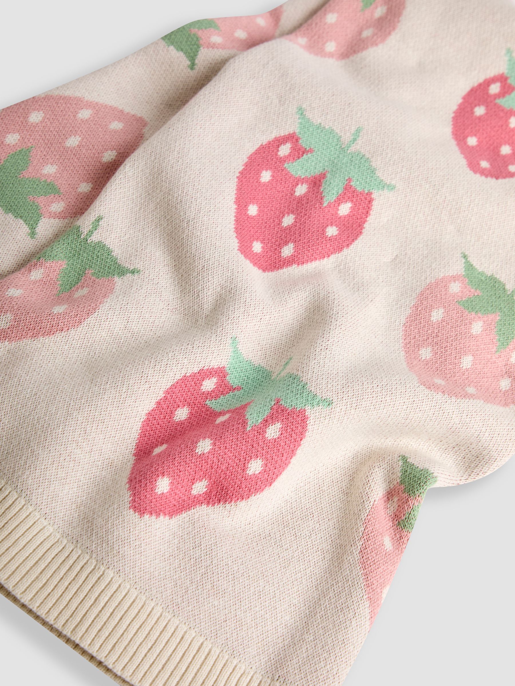 Strawberry Personalised Fairisle Shawl - Image 3 of 3