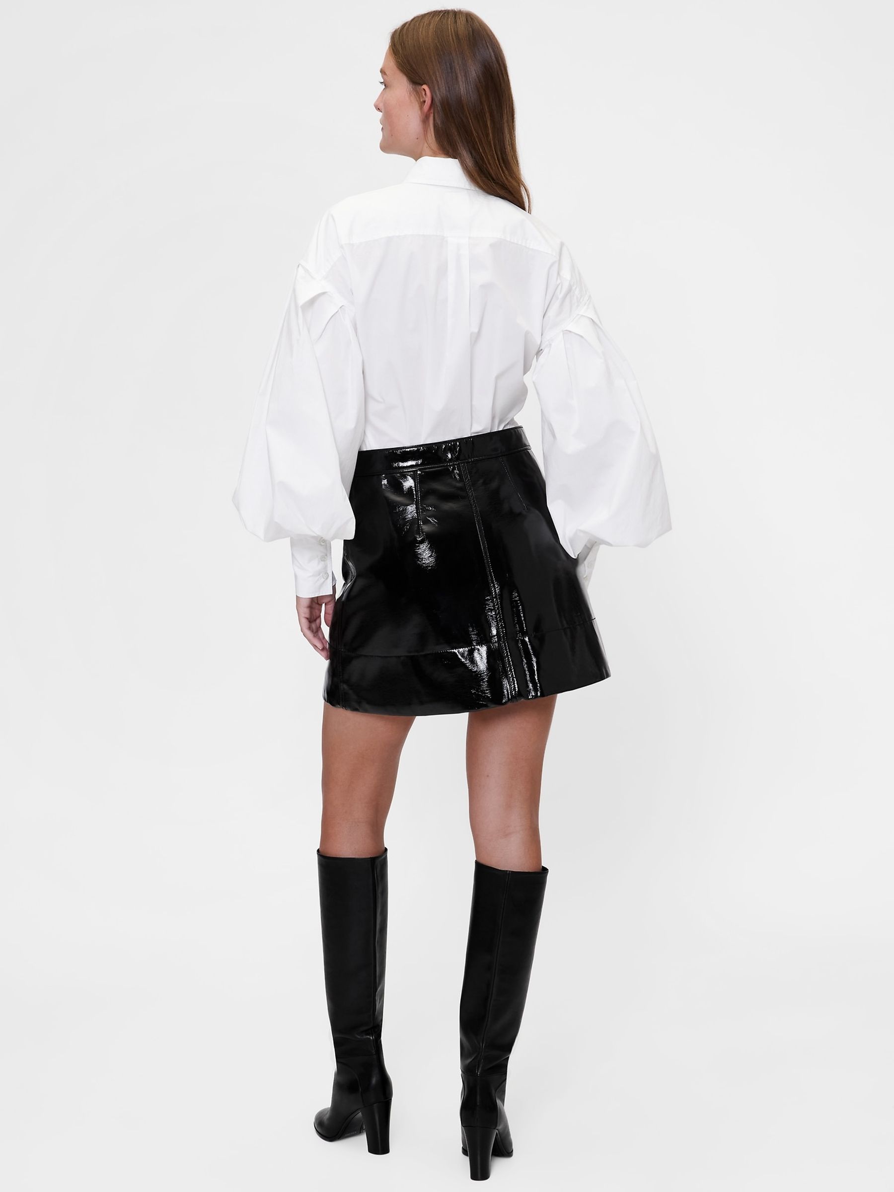White Poplin Bow Shirt - Image 2 of 4