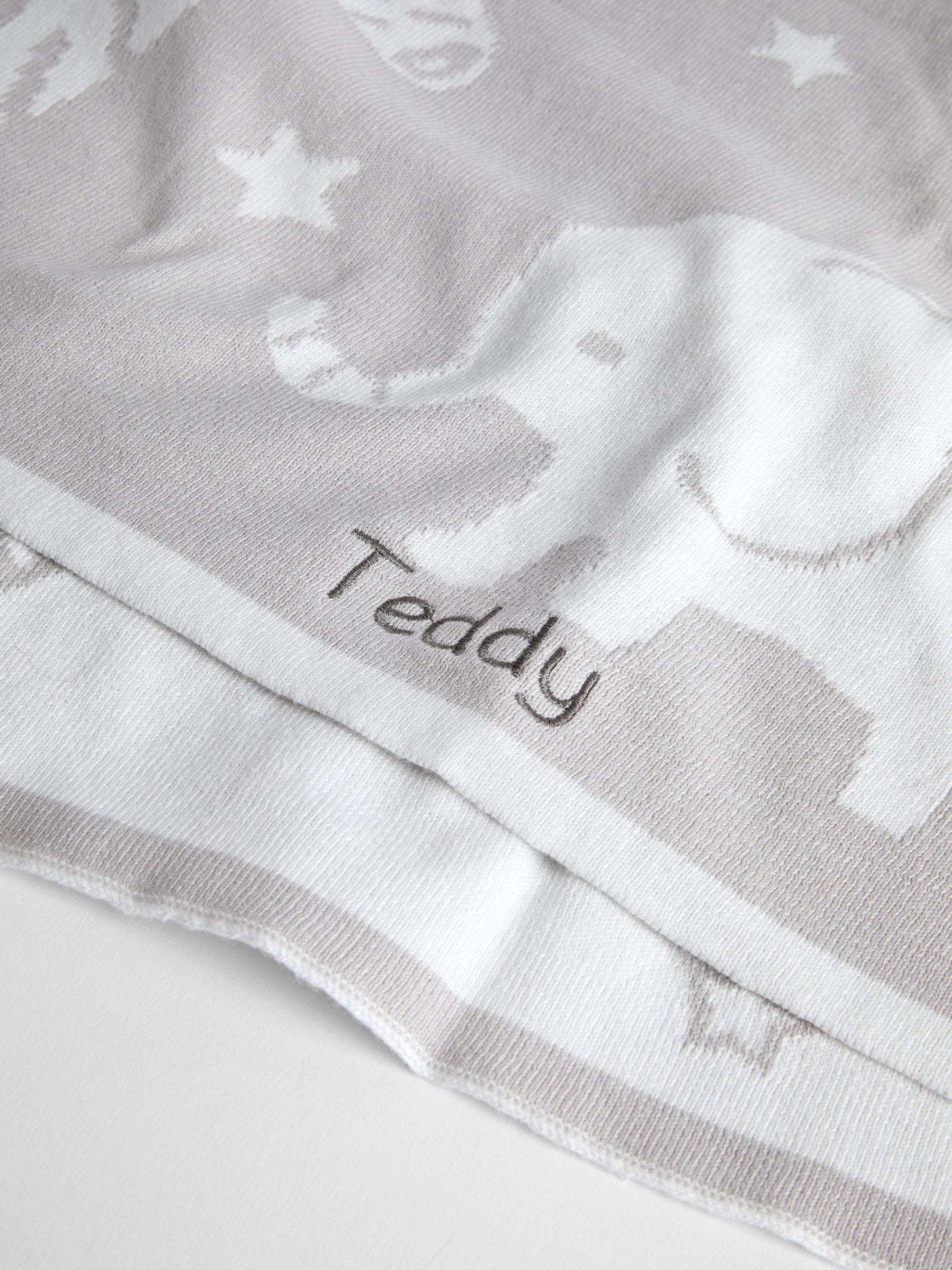 Personalised Newborn Knitted Shawl - Image 2 of 3