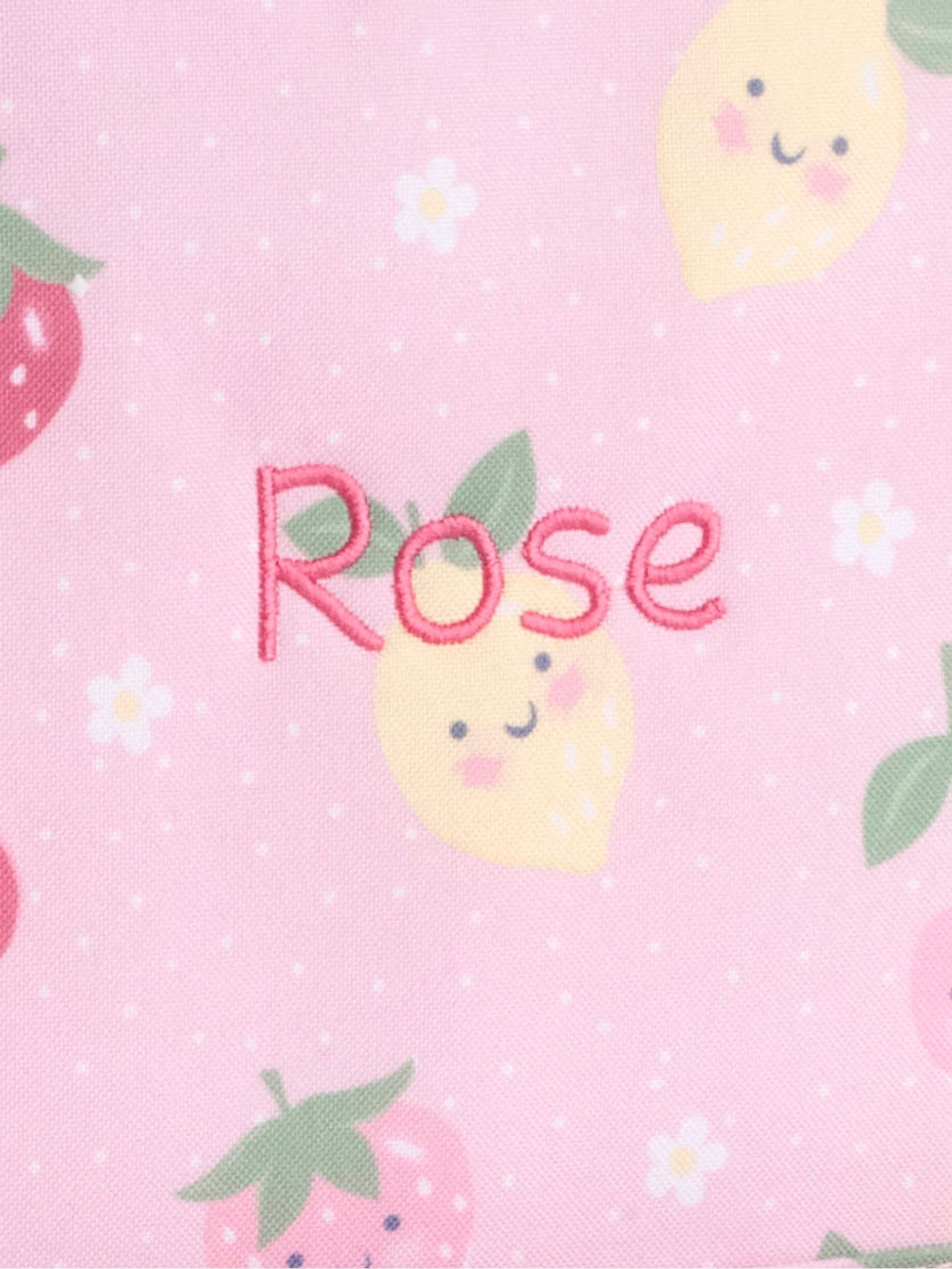 Pink Fruit Personalised Medium Backpack - Image 3 of 3