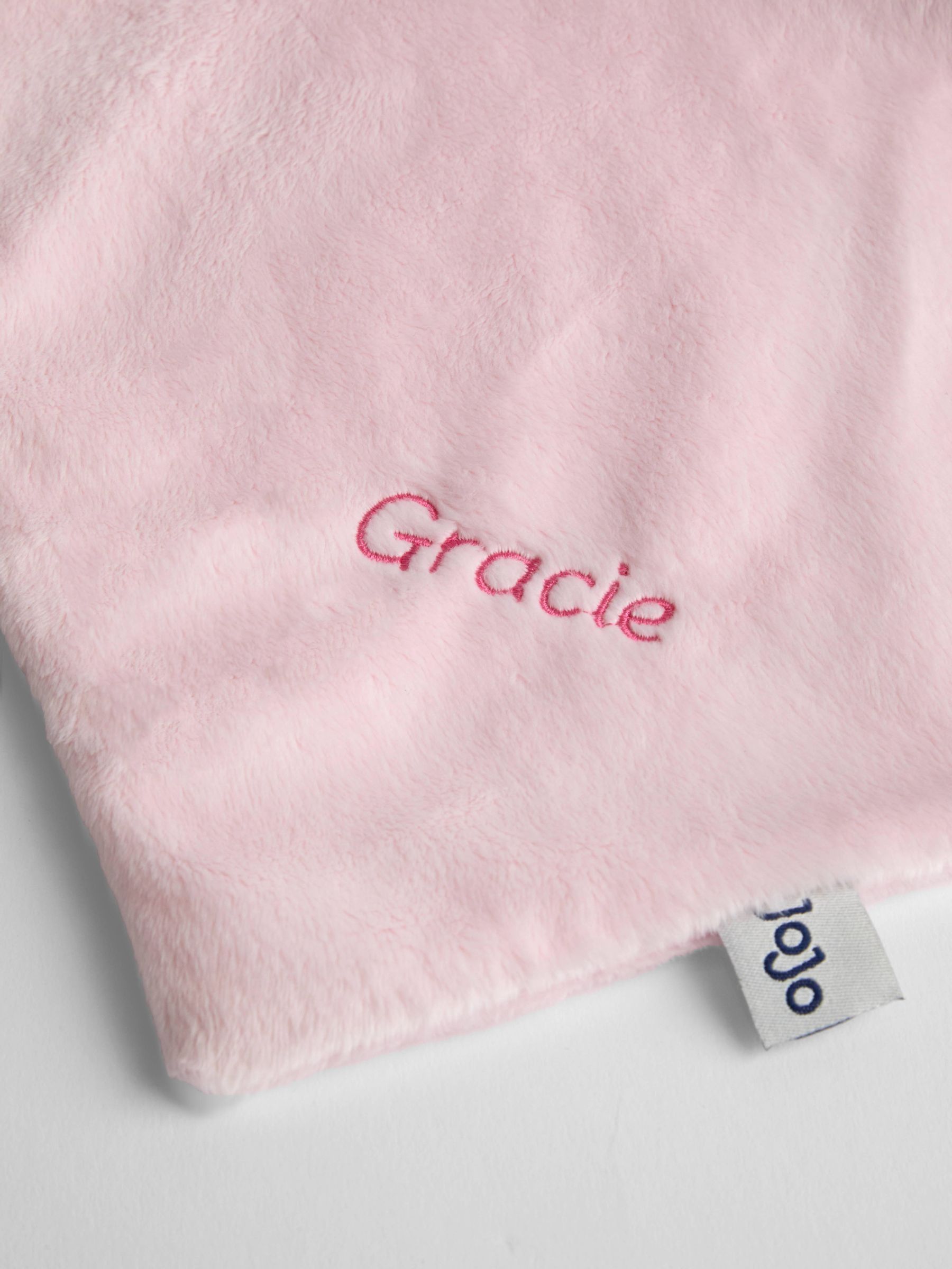 Pink Bella Bunny Personalised Sitting Comforter - Image 3 of 3 Pink Bella Bunny Personalised Sitting Comforter - Image 3 of 3