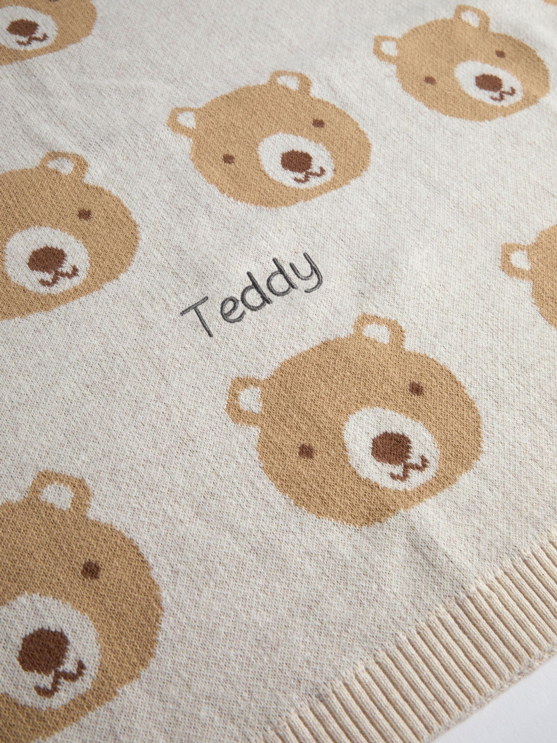 Personalised Bear Fairisle Shawl - Image 2 of 2