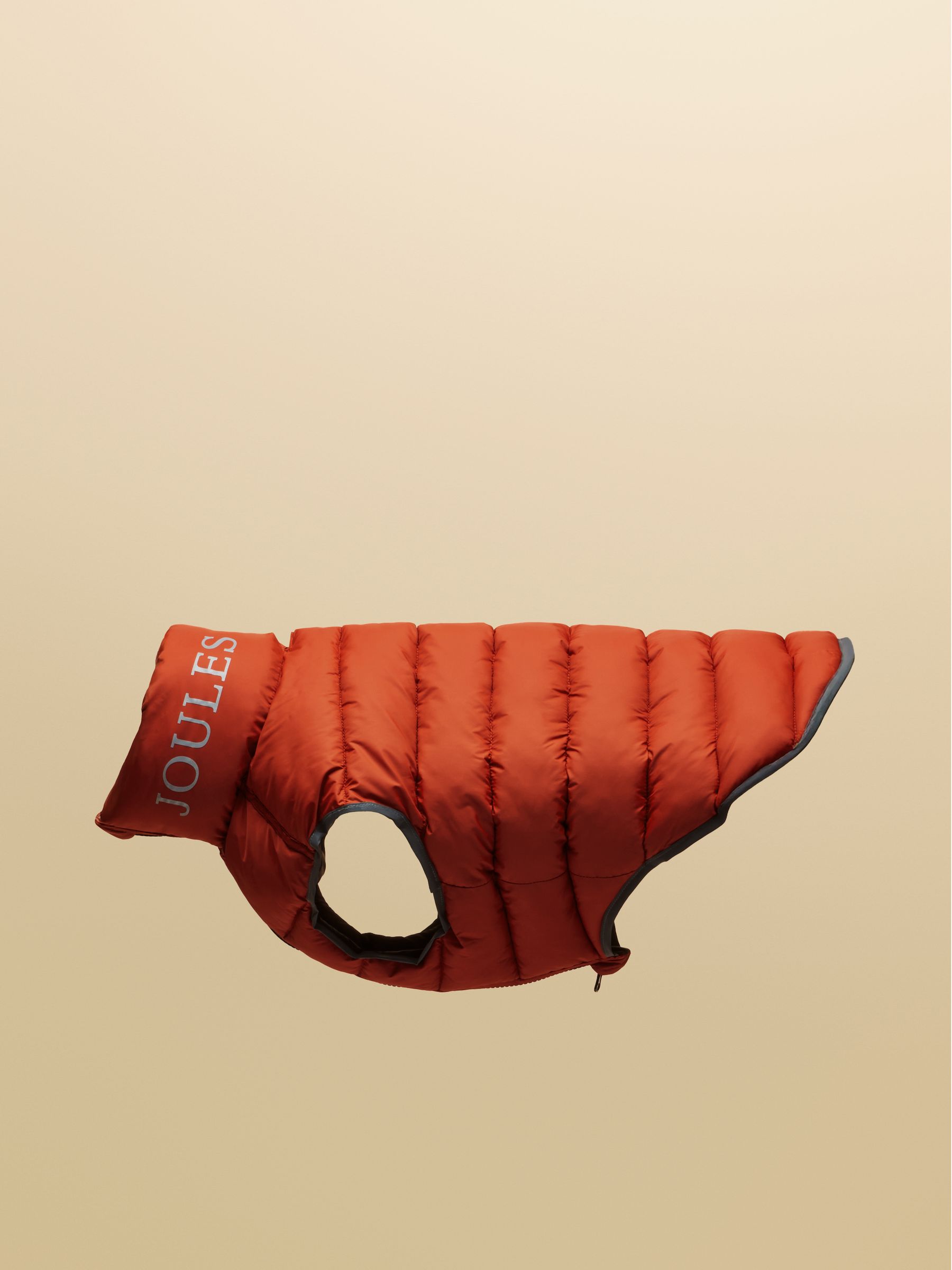 Orange & Brown Reversible Dog Puffer Jacket - Image 9 of 12