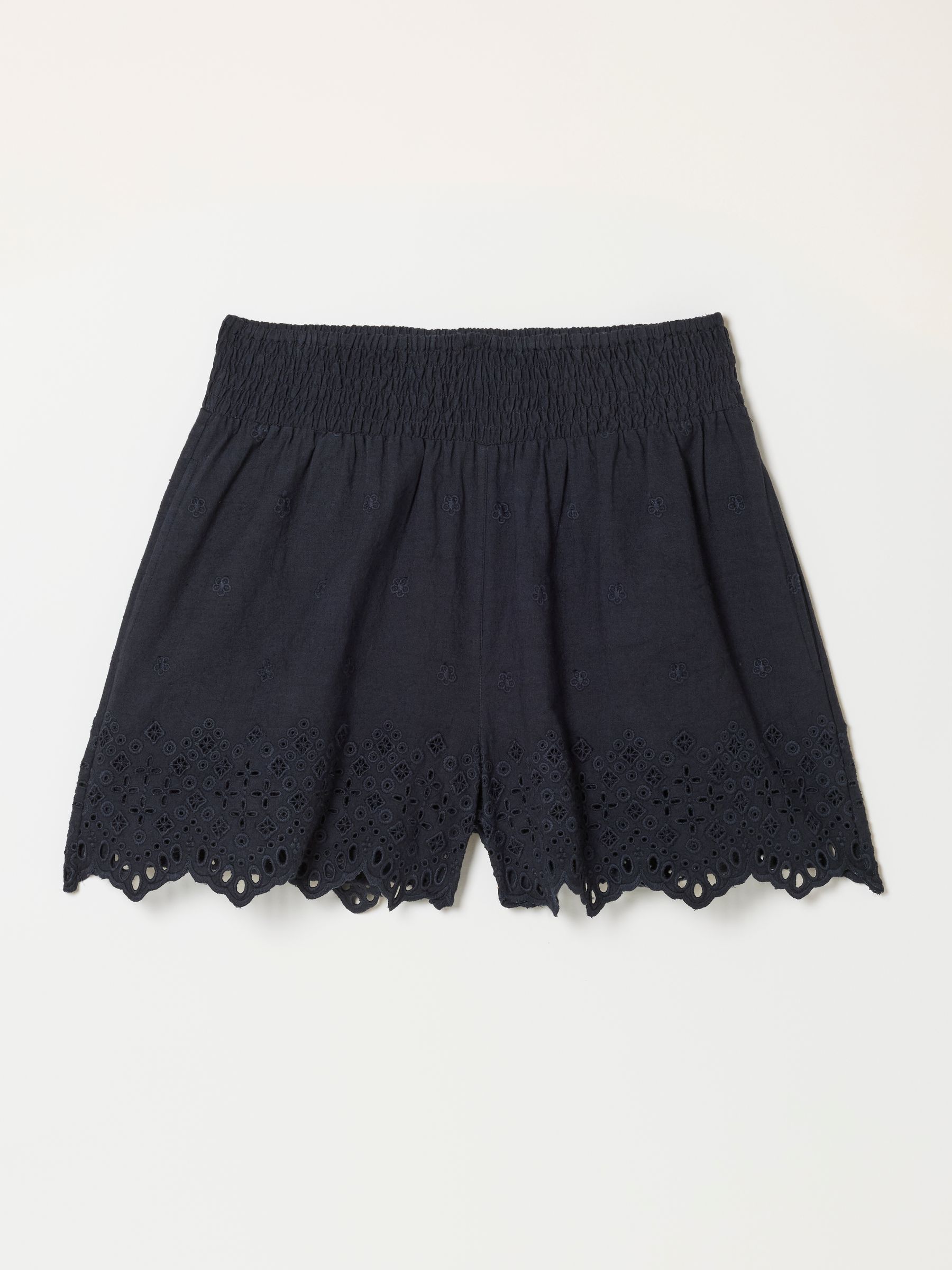 Mae Black Black Broderie Shorts - Image 6 of 6