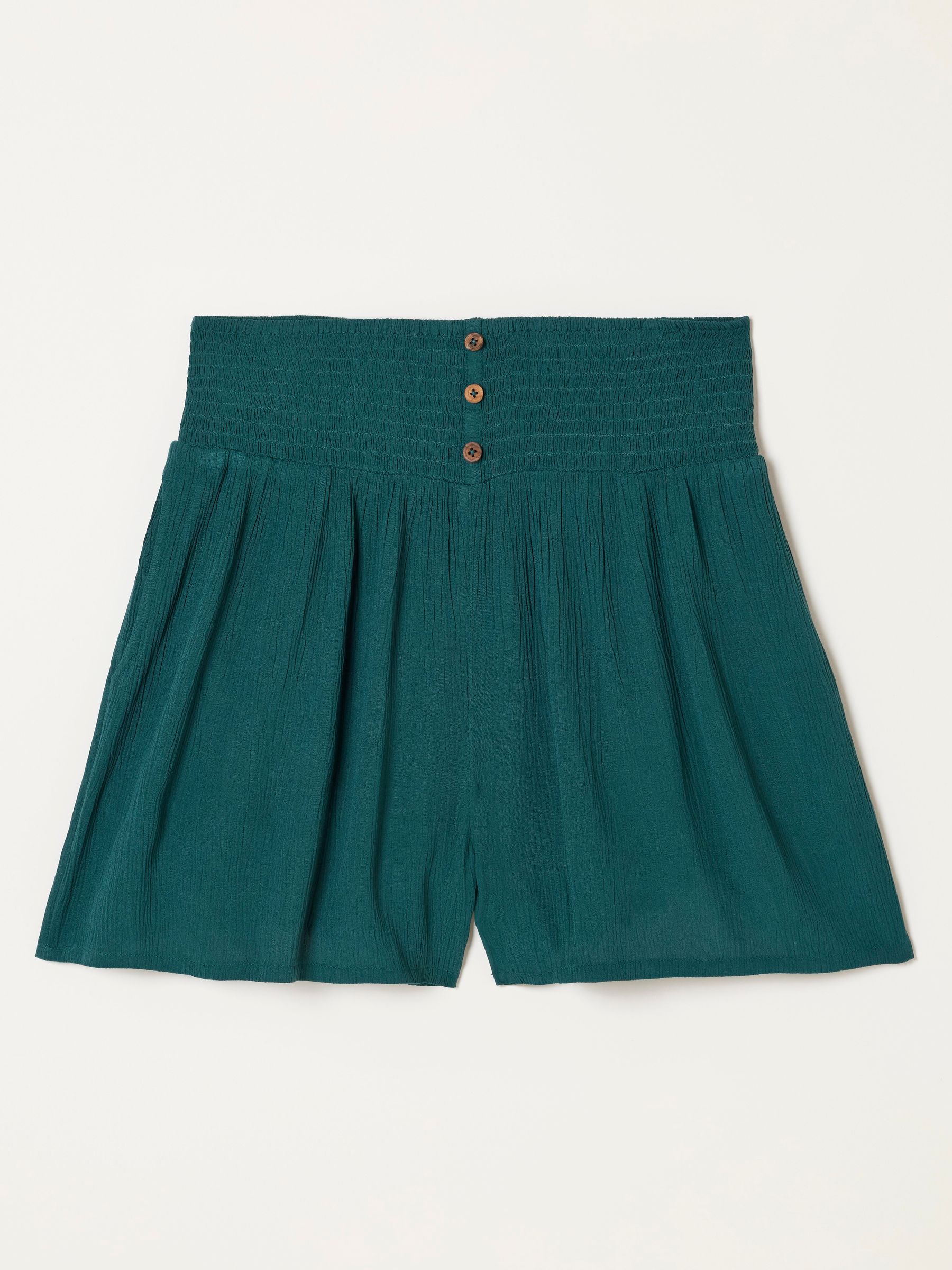 Rylee Teal Blue Shorts - Image 6 of 6